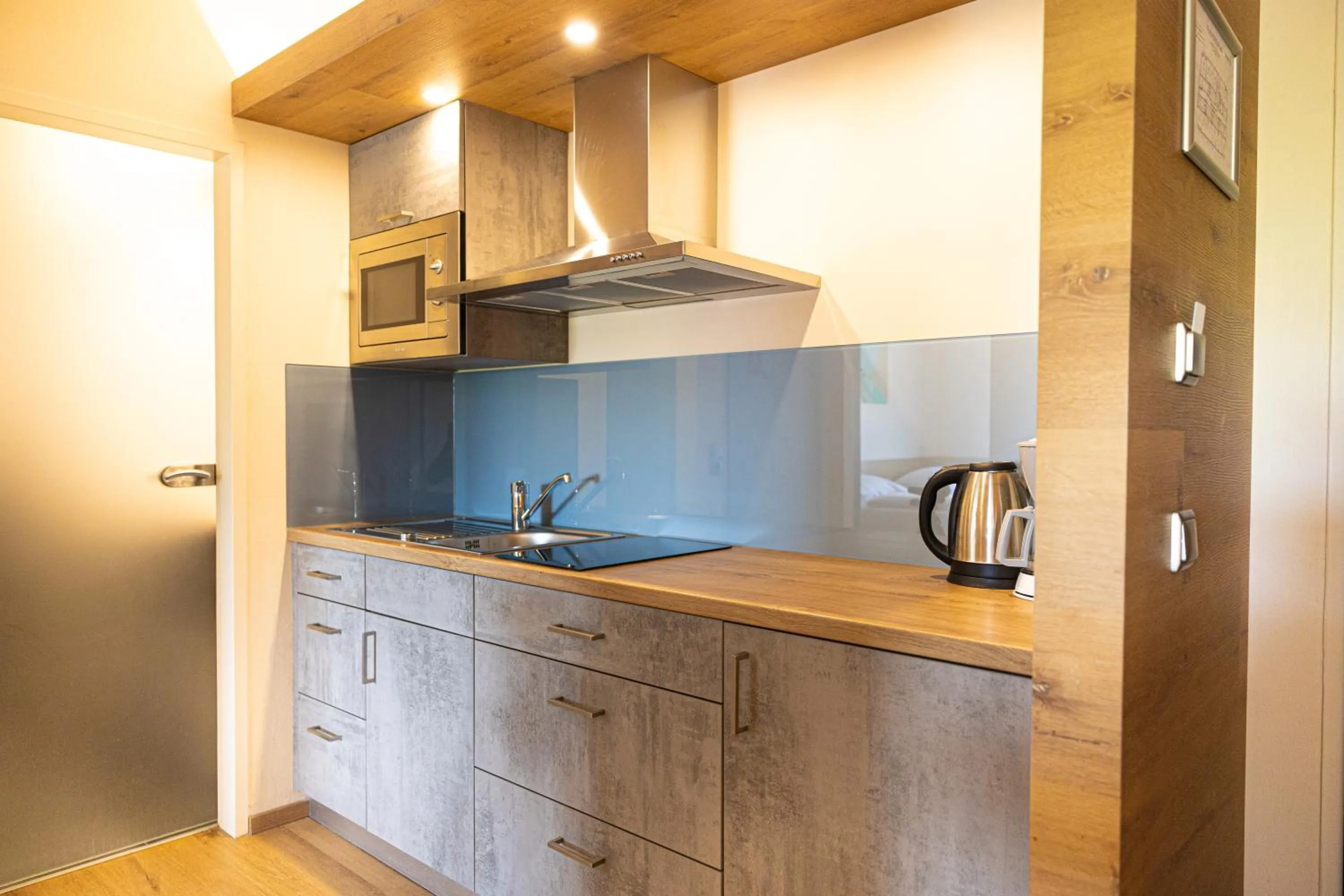 Kitchen or kitchenette in Das Reinisch Just Rooms