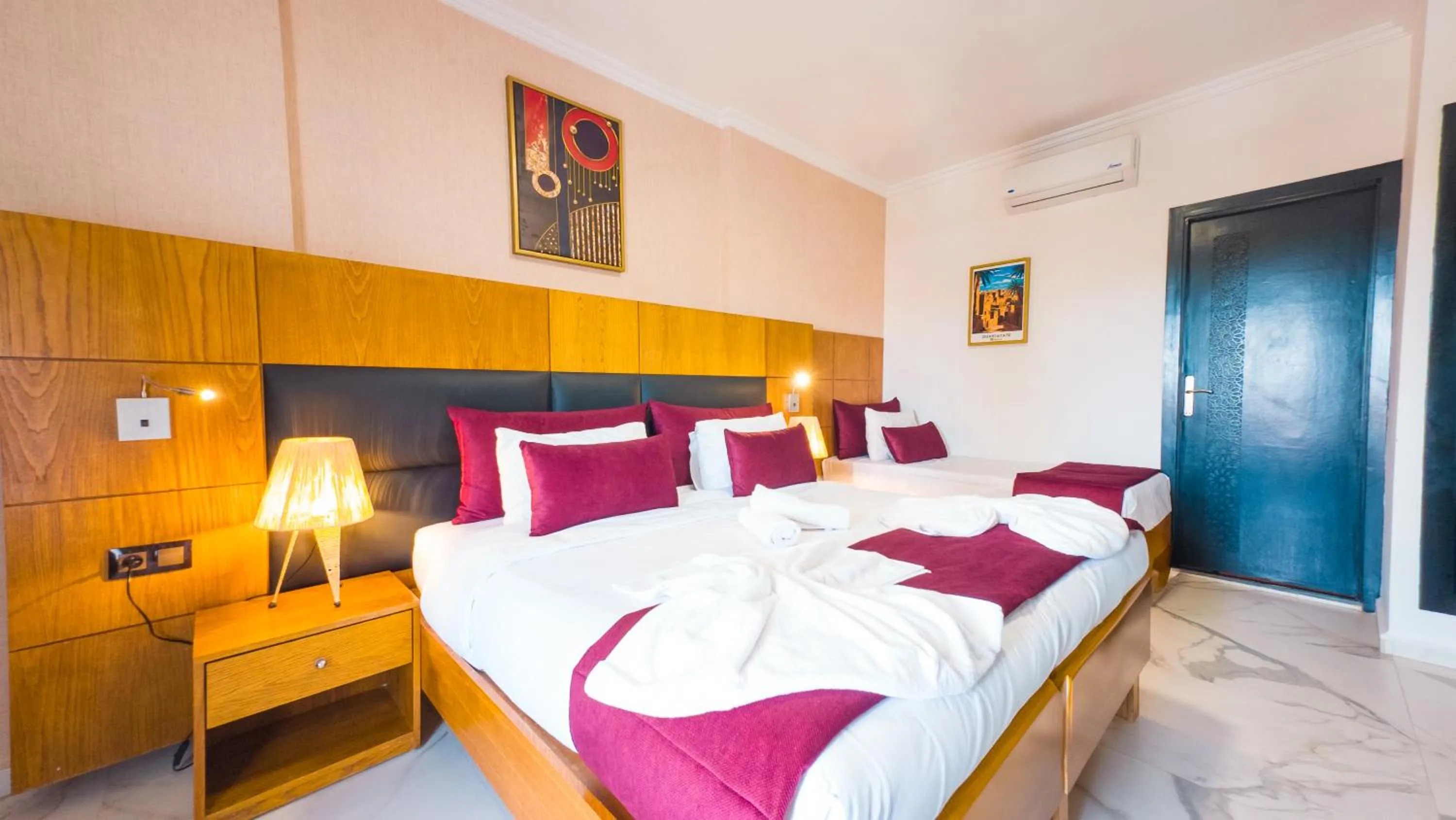 Bed in Ourika Camp Suites Hotel & Resort