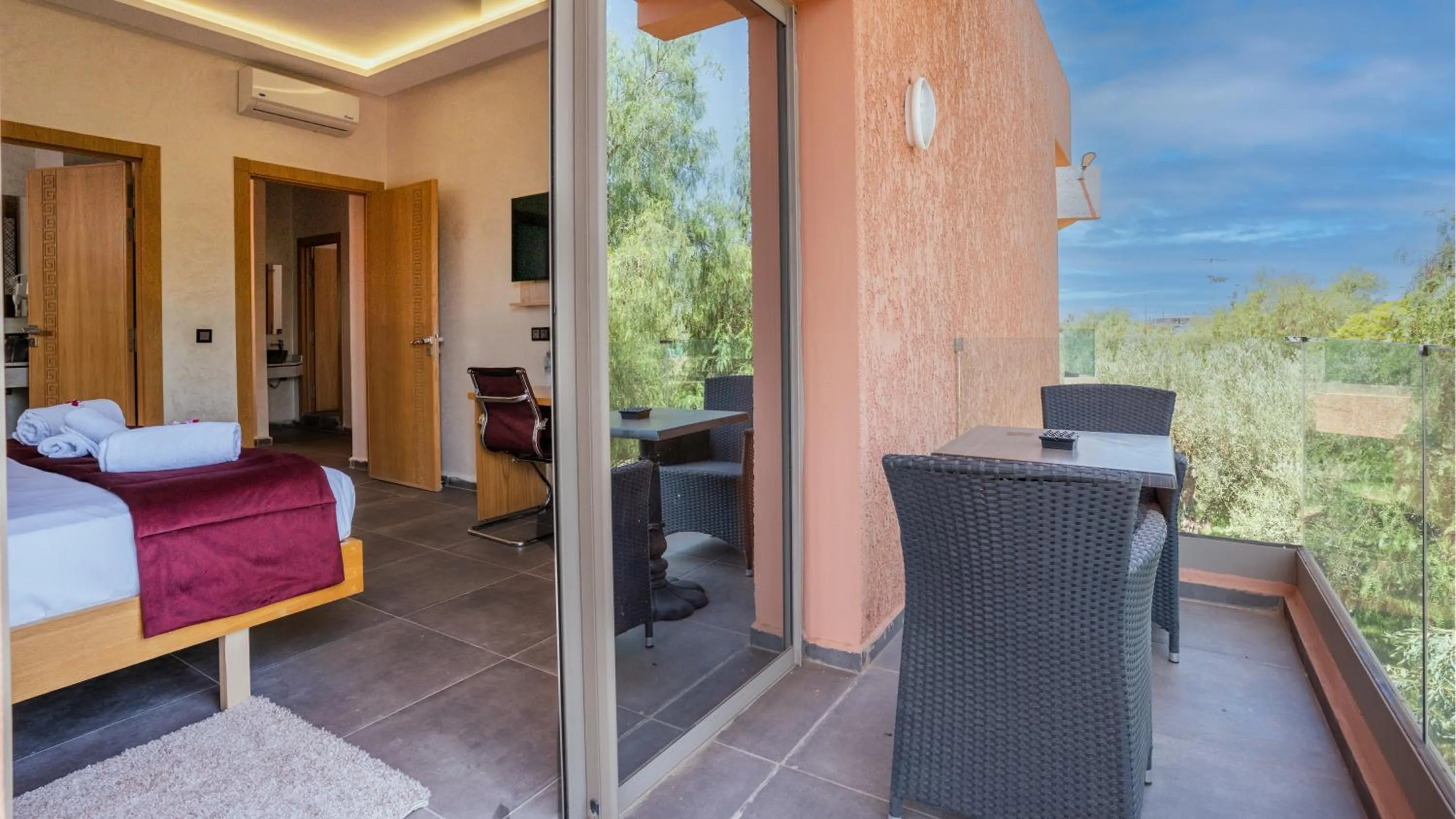 Bed in Ourika Camp Suites Hotel & Resort