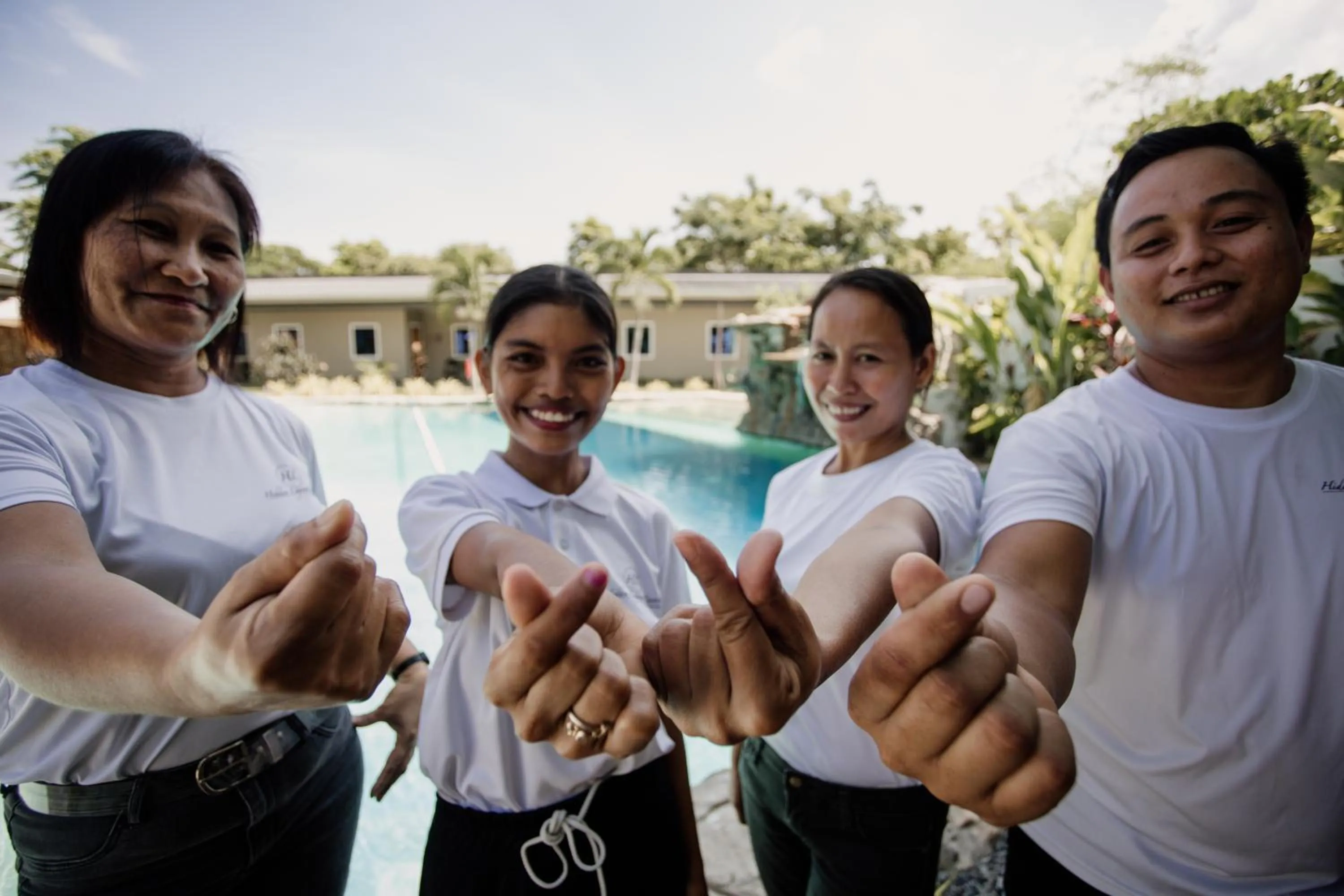 Staff in Hidden Lagoon Resort