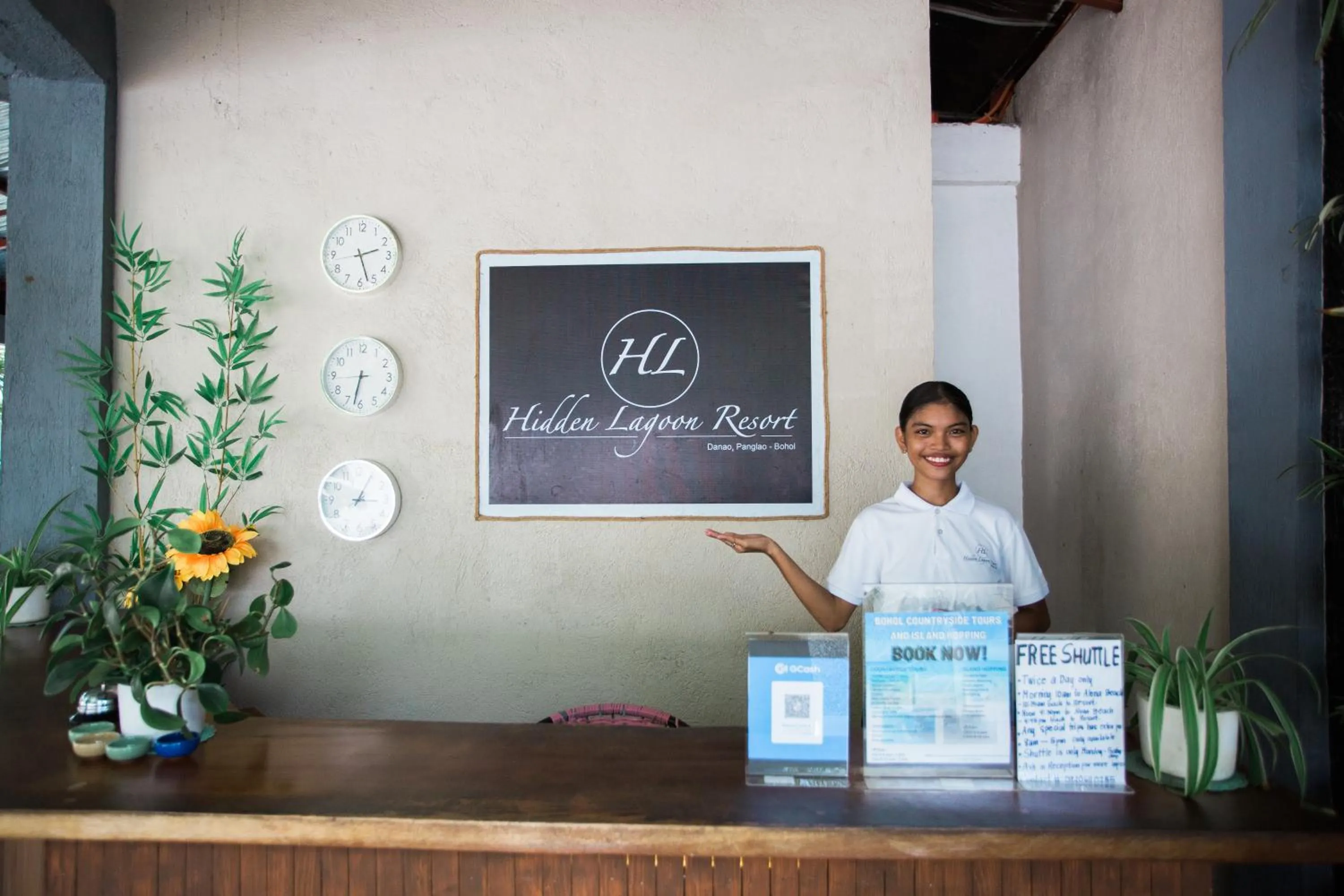 Staff in Hidden Lagoon Resort