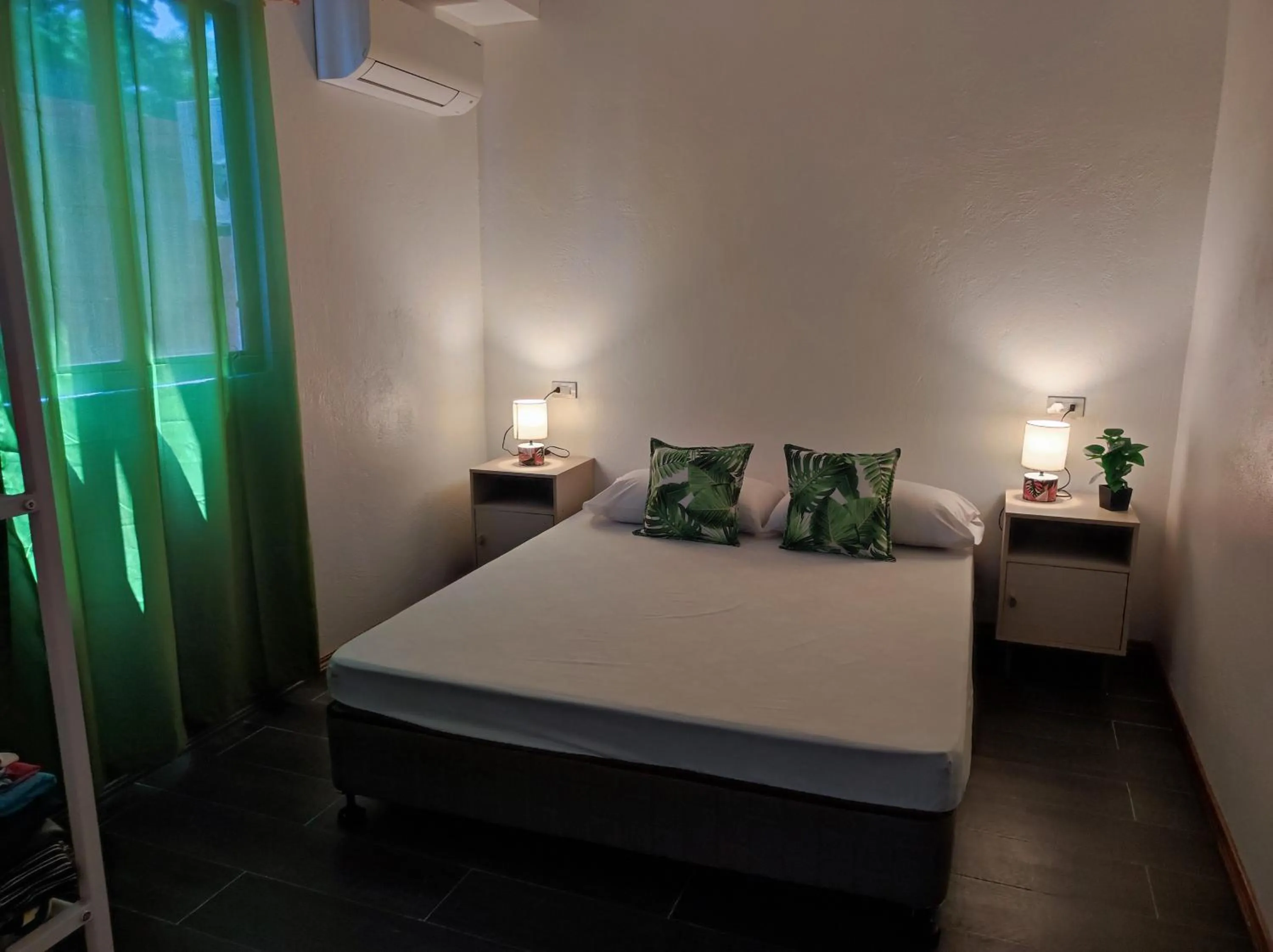 Bed in Hidden Lagoon Resort