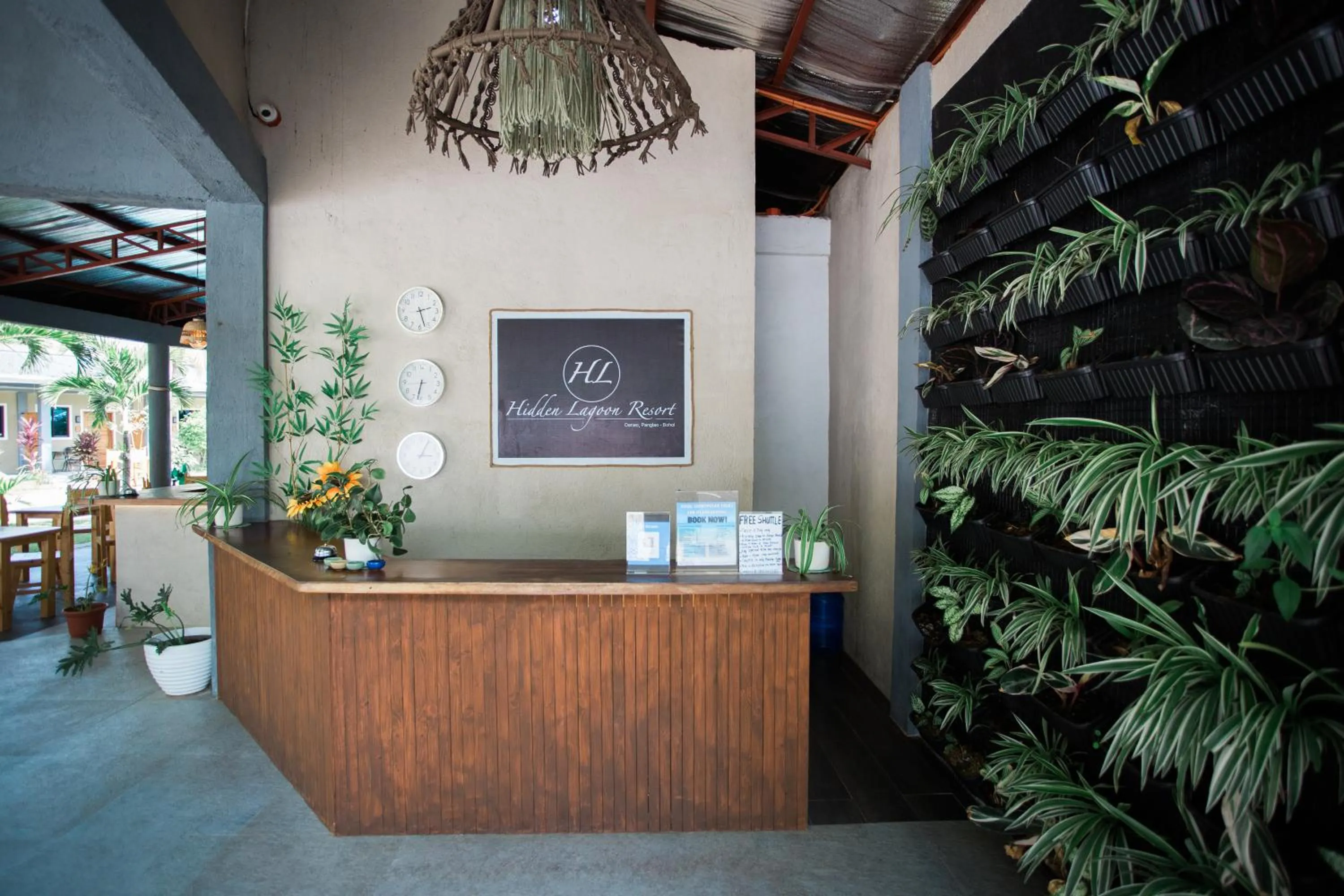 Facade/entrance in Hidden Lagoon Resort