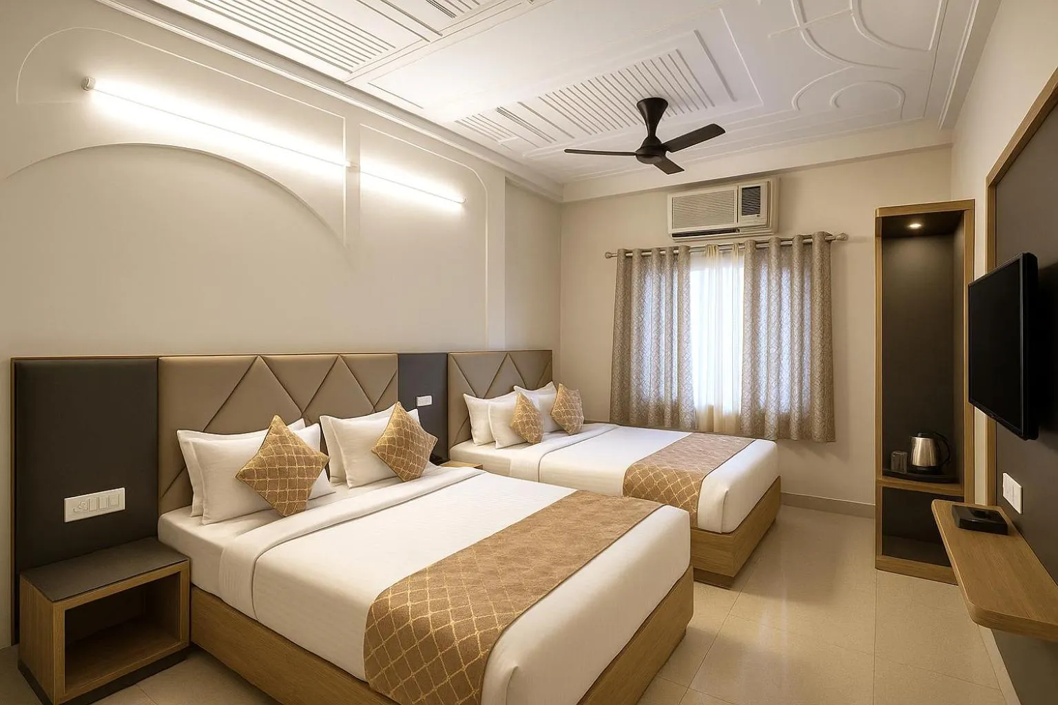 Bedroom, Bed in Hotel City Palace