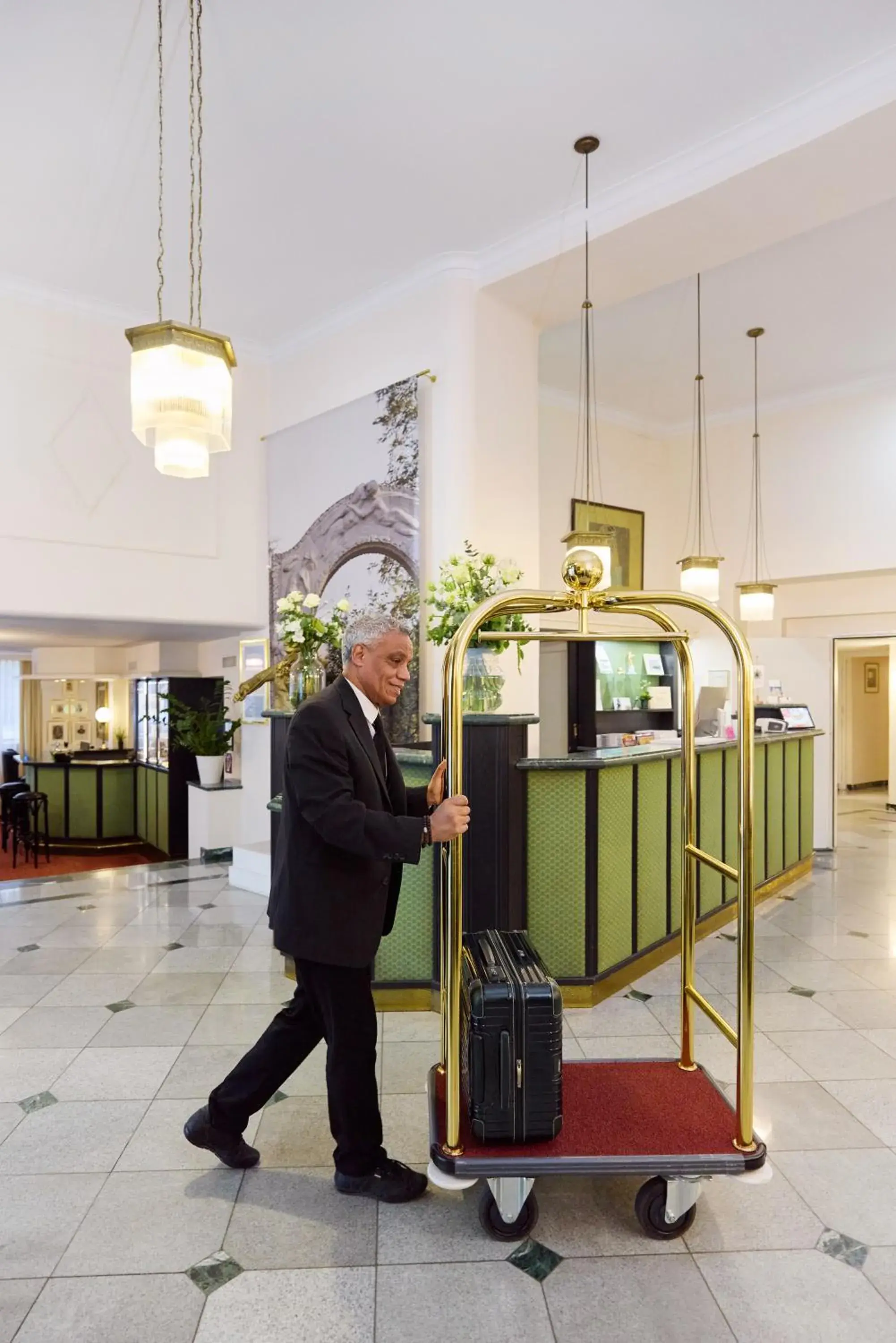 Lobby or reception in Hotel Johann Strauss Lobby or reception in Hotel Johann Strauss