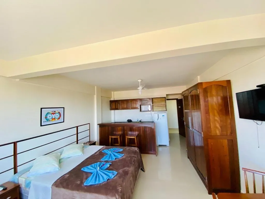 Bed in Apart-Hotel Pacífico