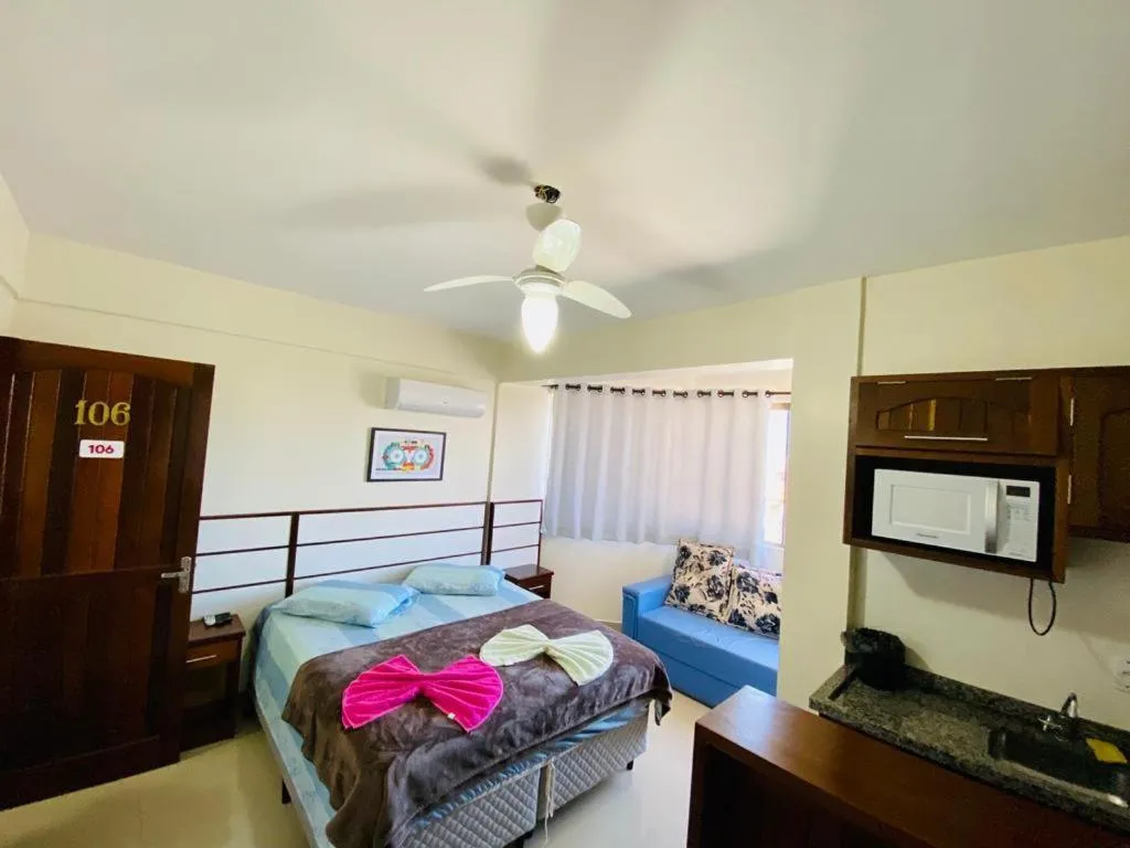 Bed in Apart-Hotel Pacífico