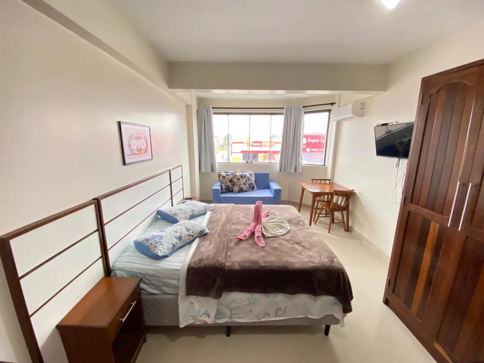 Bed in Apart-Hotel Pacífico