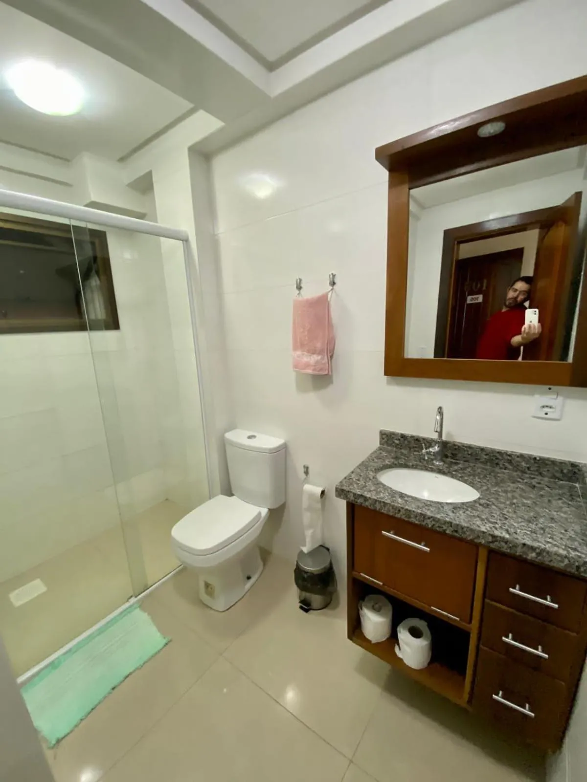 Bathroom in Apart-Hotel Pacífico