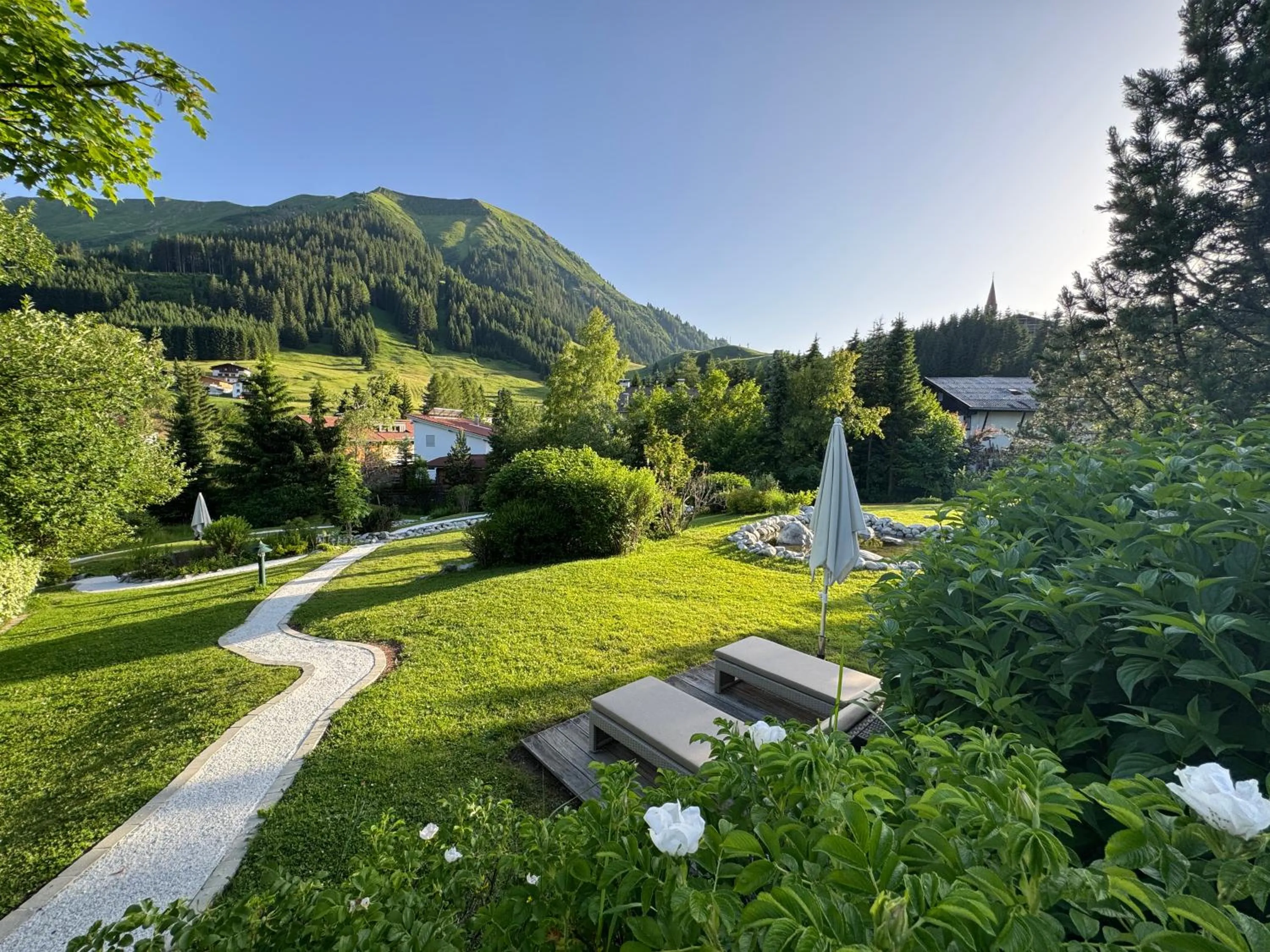 Garden in Hotel Singer – Relais & Châteaux