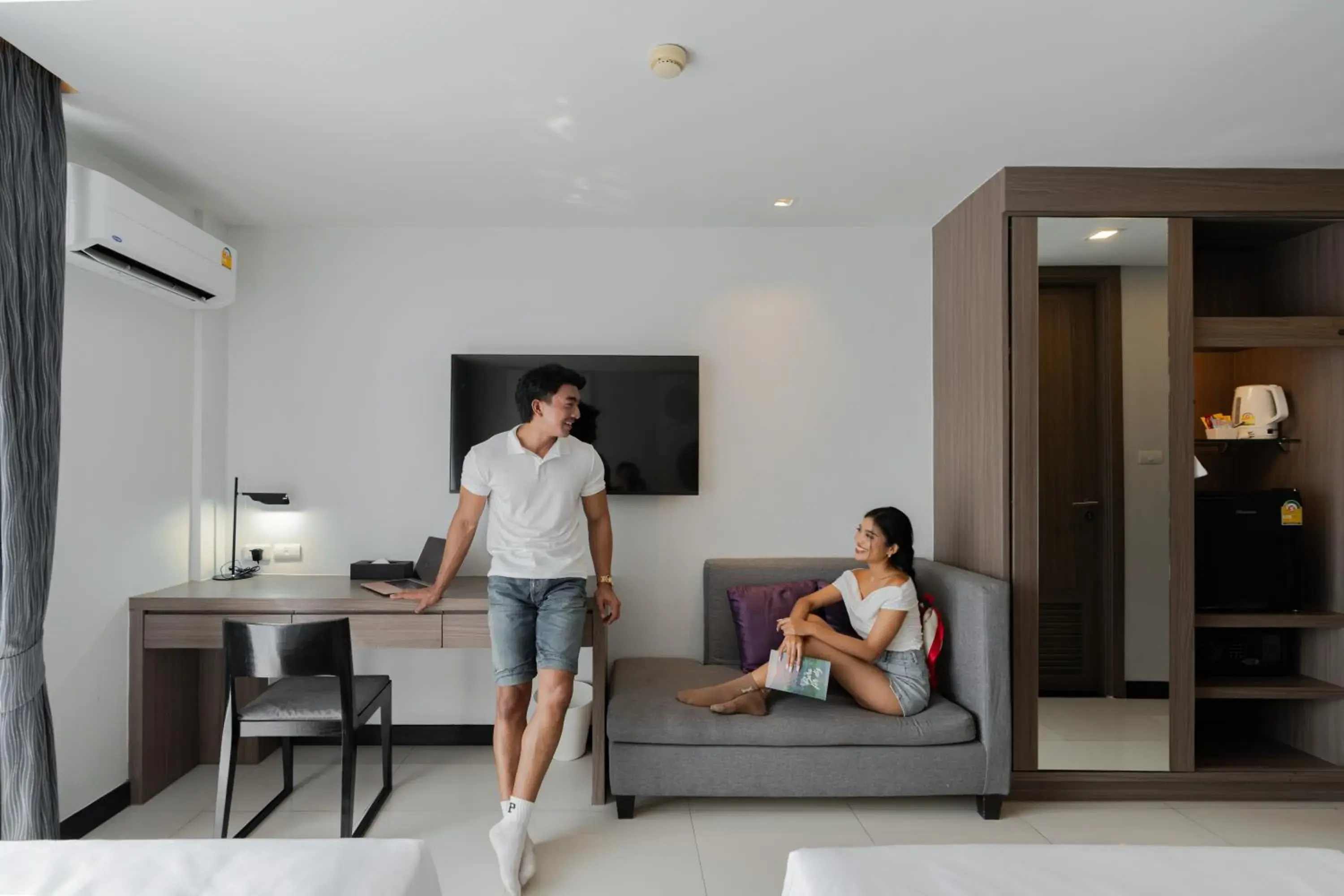 Deluxe Twin Pool View Balcony in Citrus Patong Hotel by Compass Hospitality Deluxe Twin Pool View Balcony in Citrus Patong Hotel by Compass Hospitality