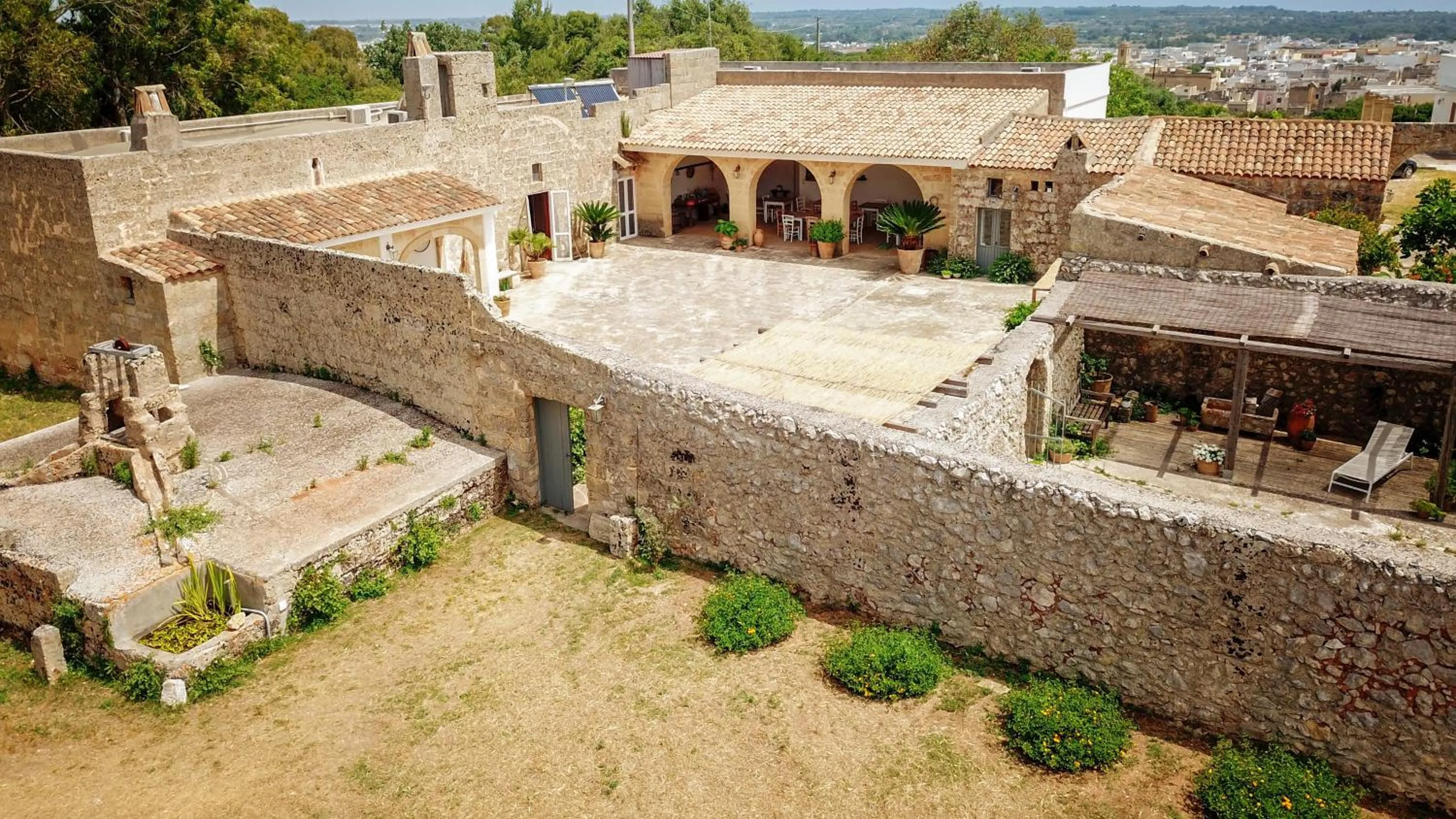 Bird's eye view in Masseria Uccio