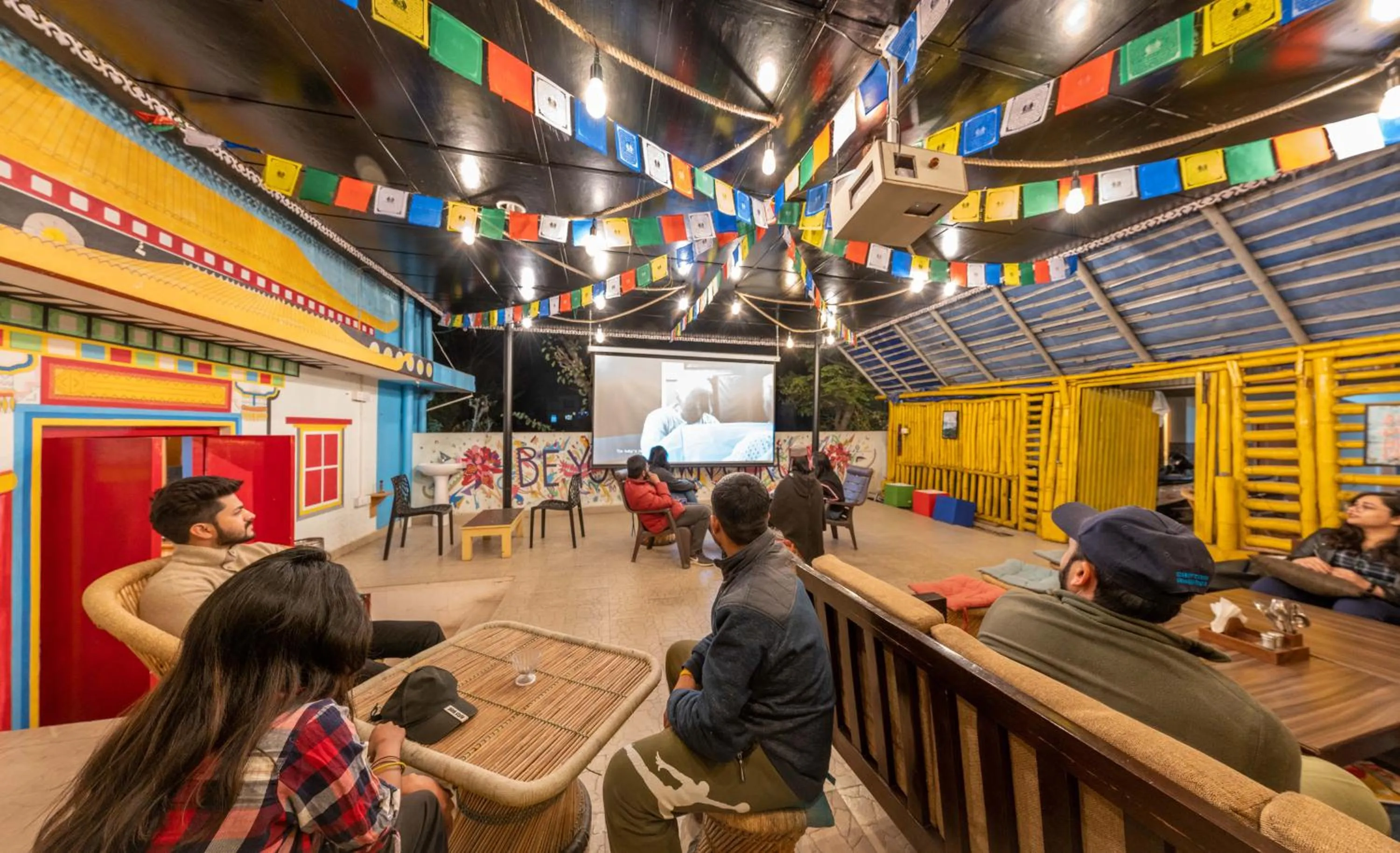 Seating area in The Trippy Tribe