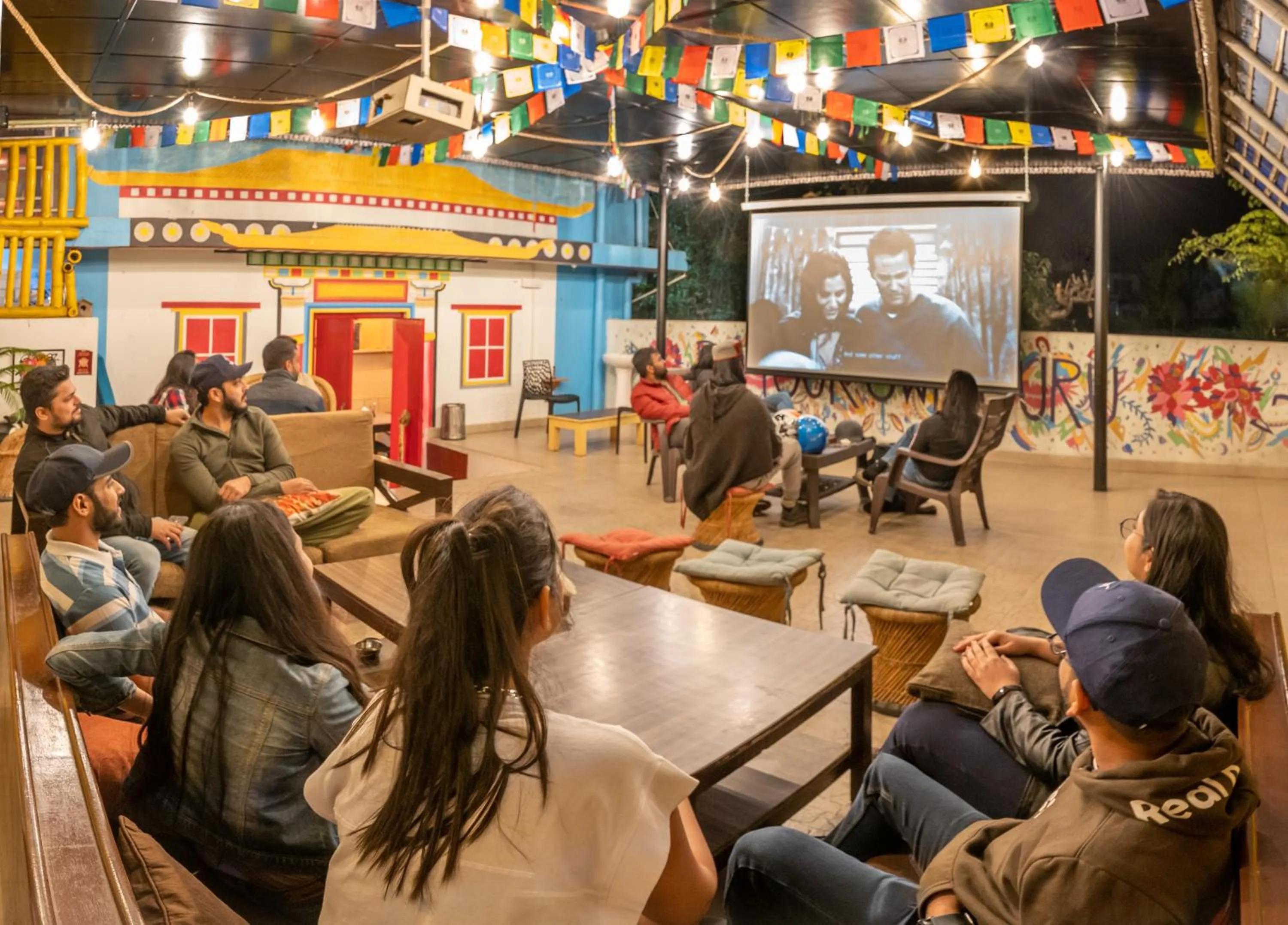 Seating area in The Trippy Tribe