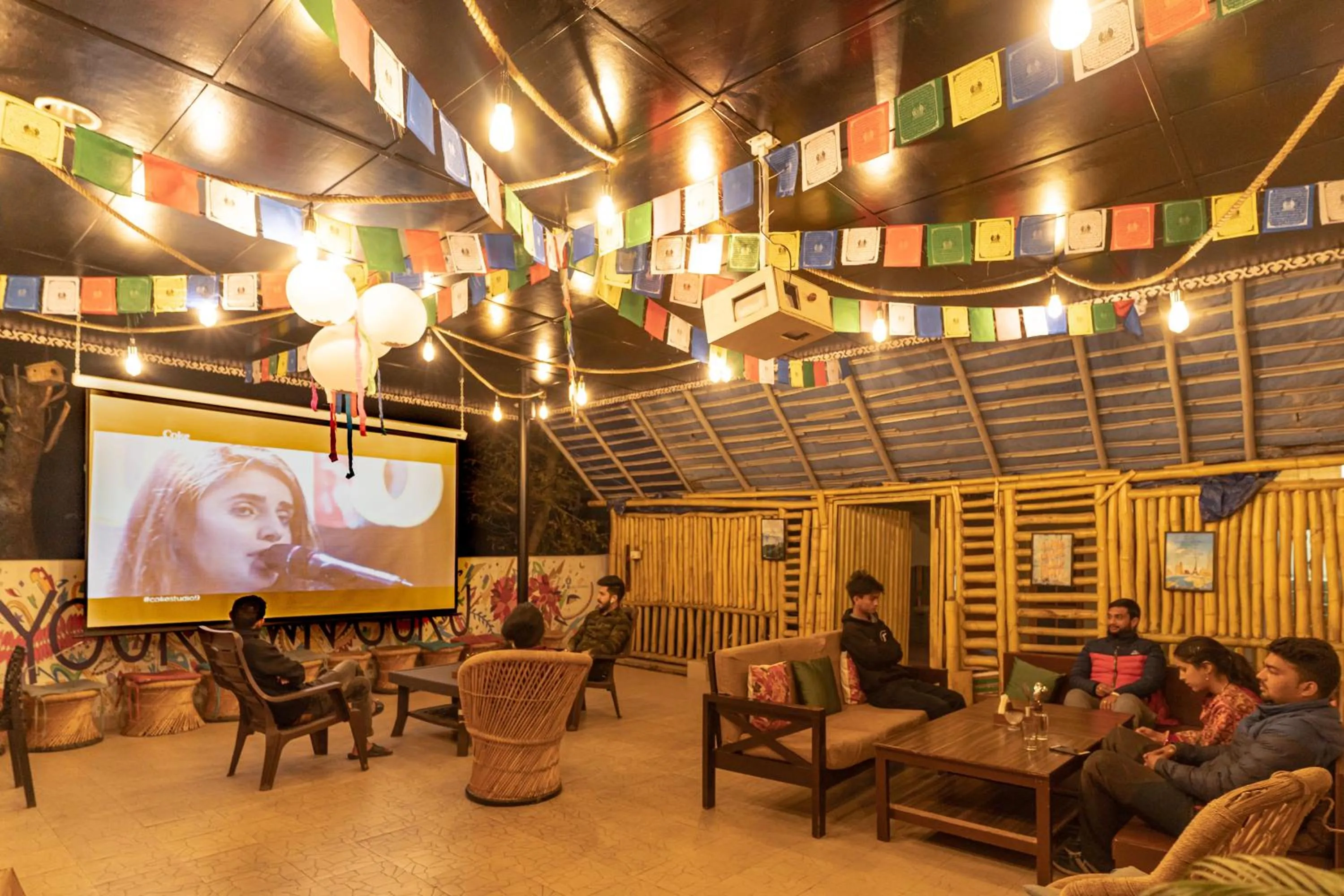 Seating area in The Trippy Tribe