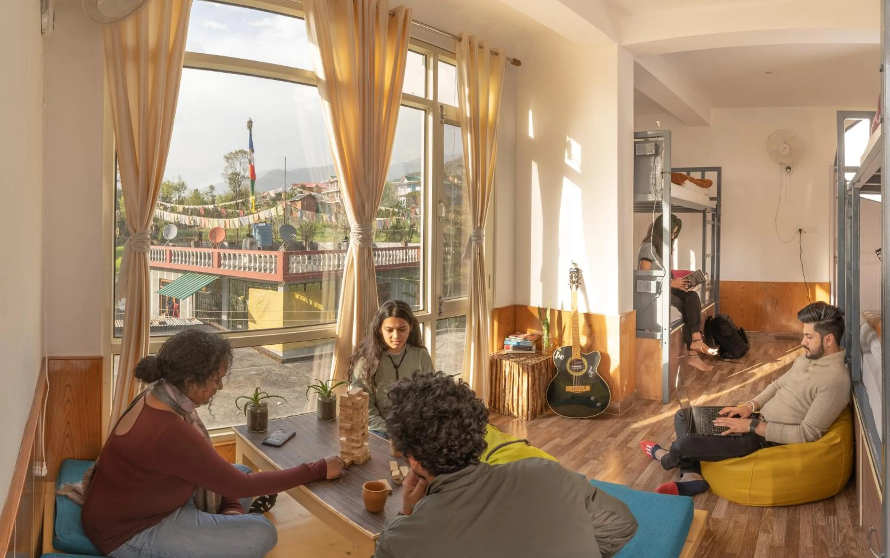 Seating area in The Trippy Tribe