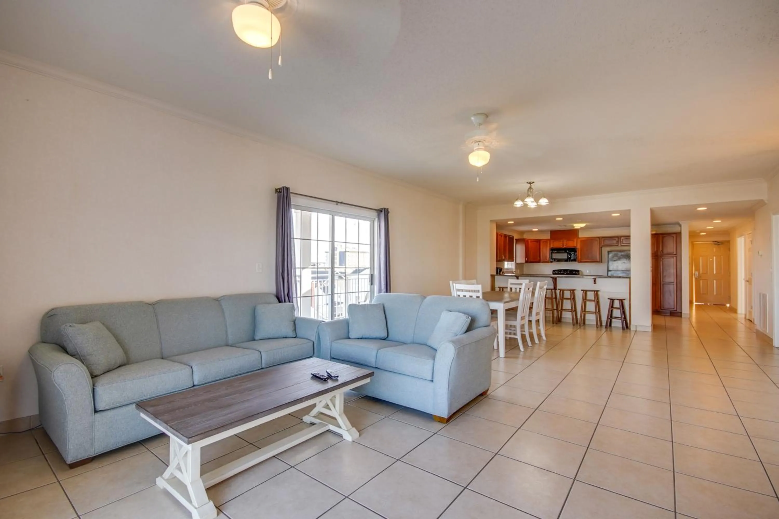 Living room in Americana Condos 10th street