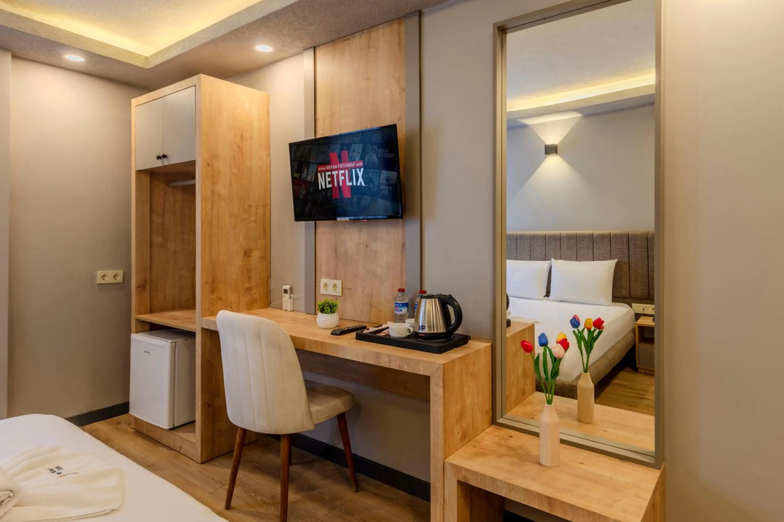 TV and multimedia, Bed in EViM HOTEL ÇORLU