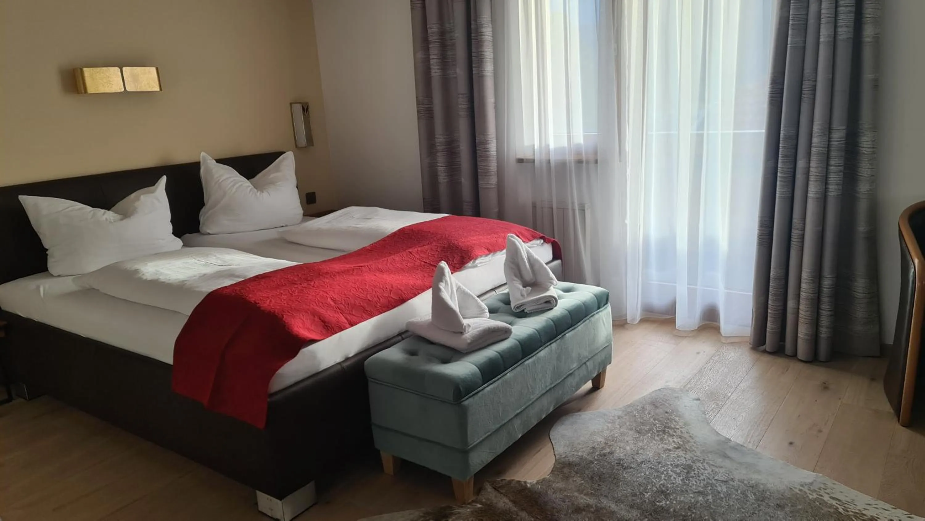 Bed in Hotel Tyrolis