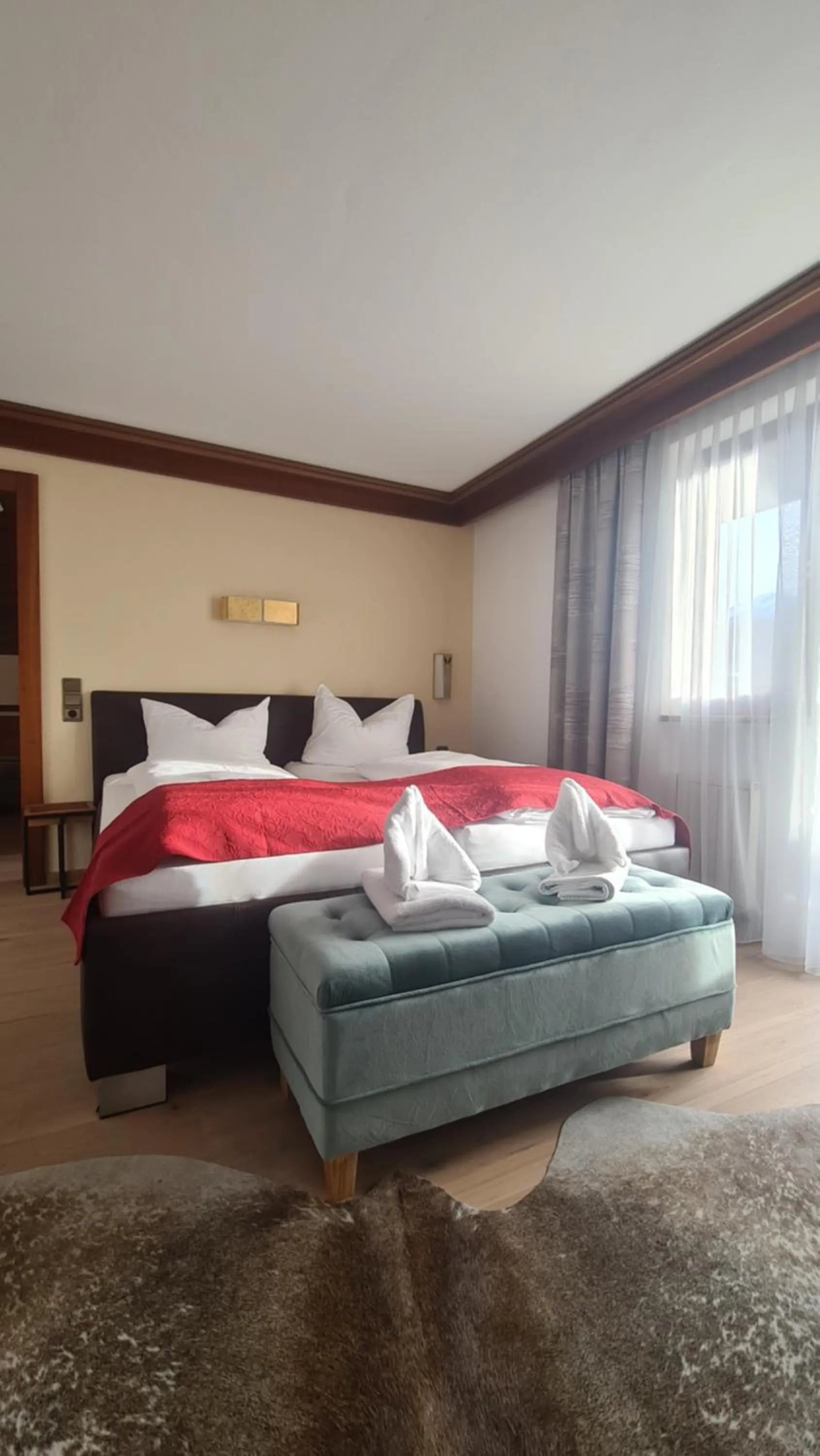 Bed in Hotel Tyrolis