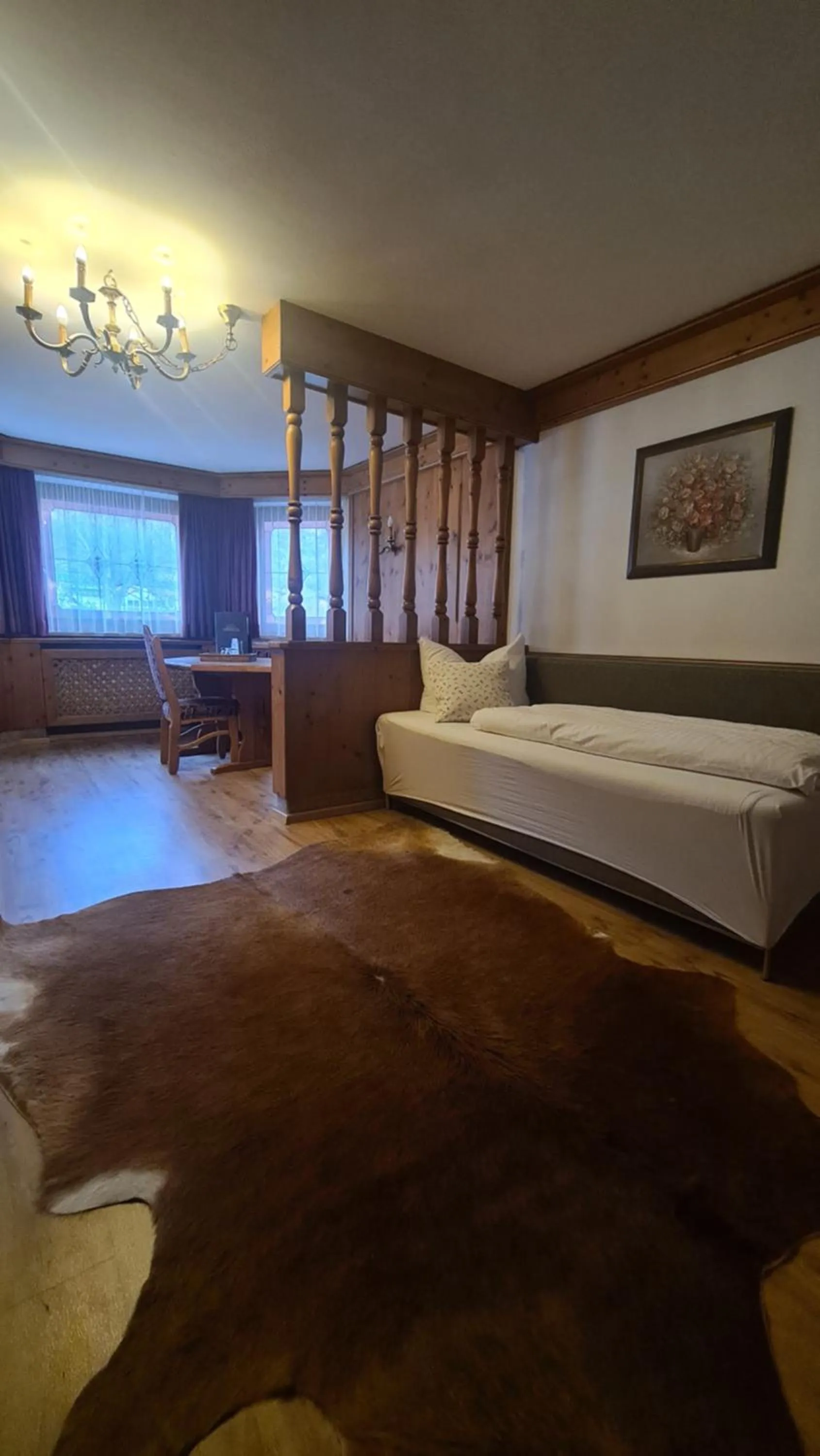 Bed in Hotel Tyrolis