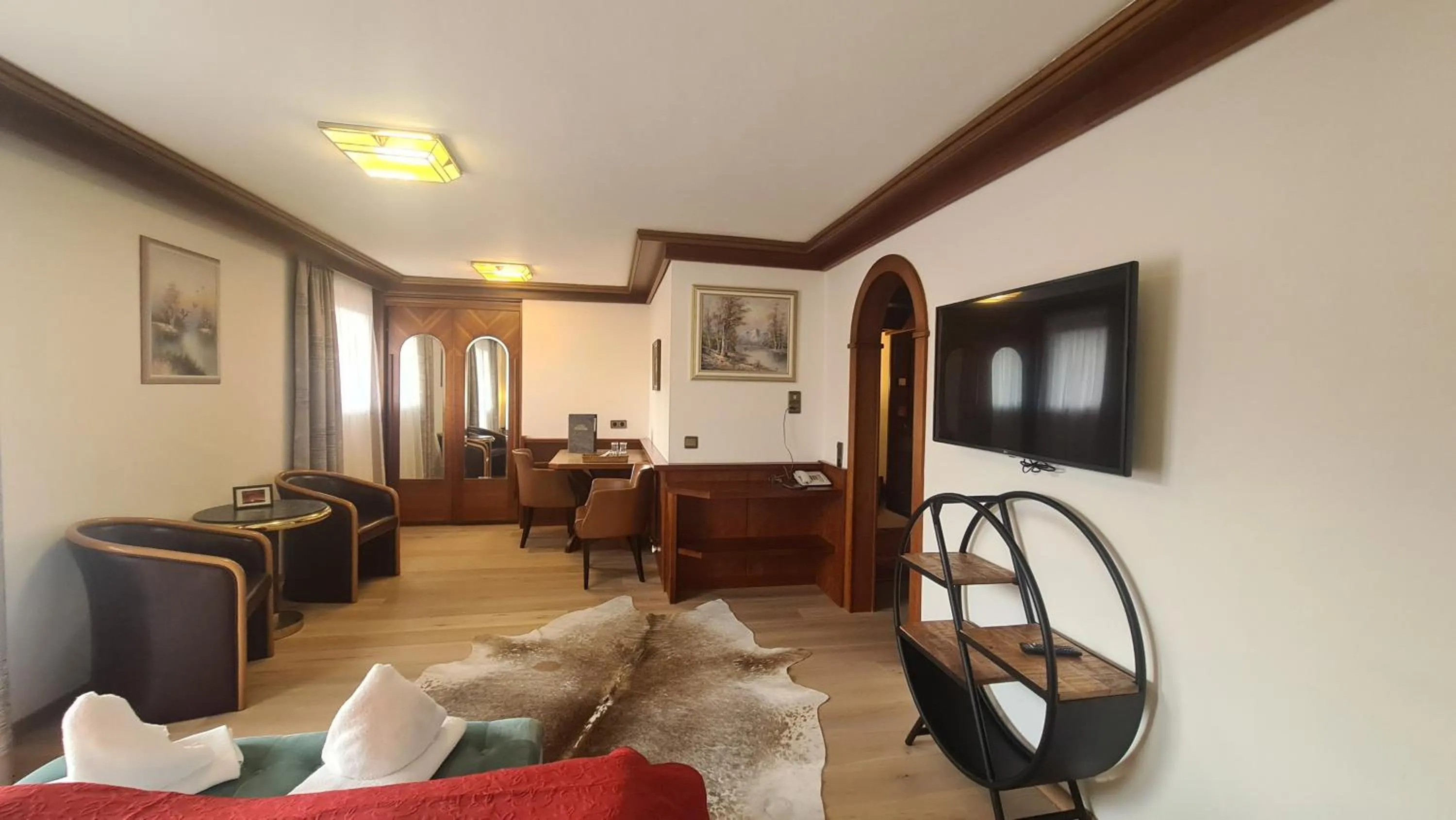 Bed in Hotel Tyrolis