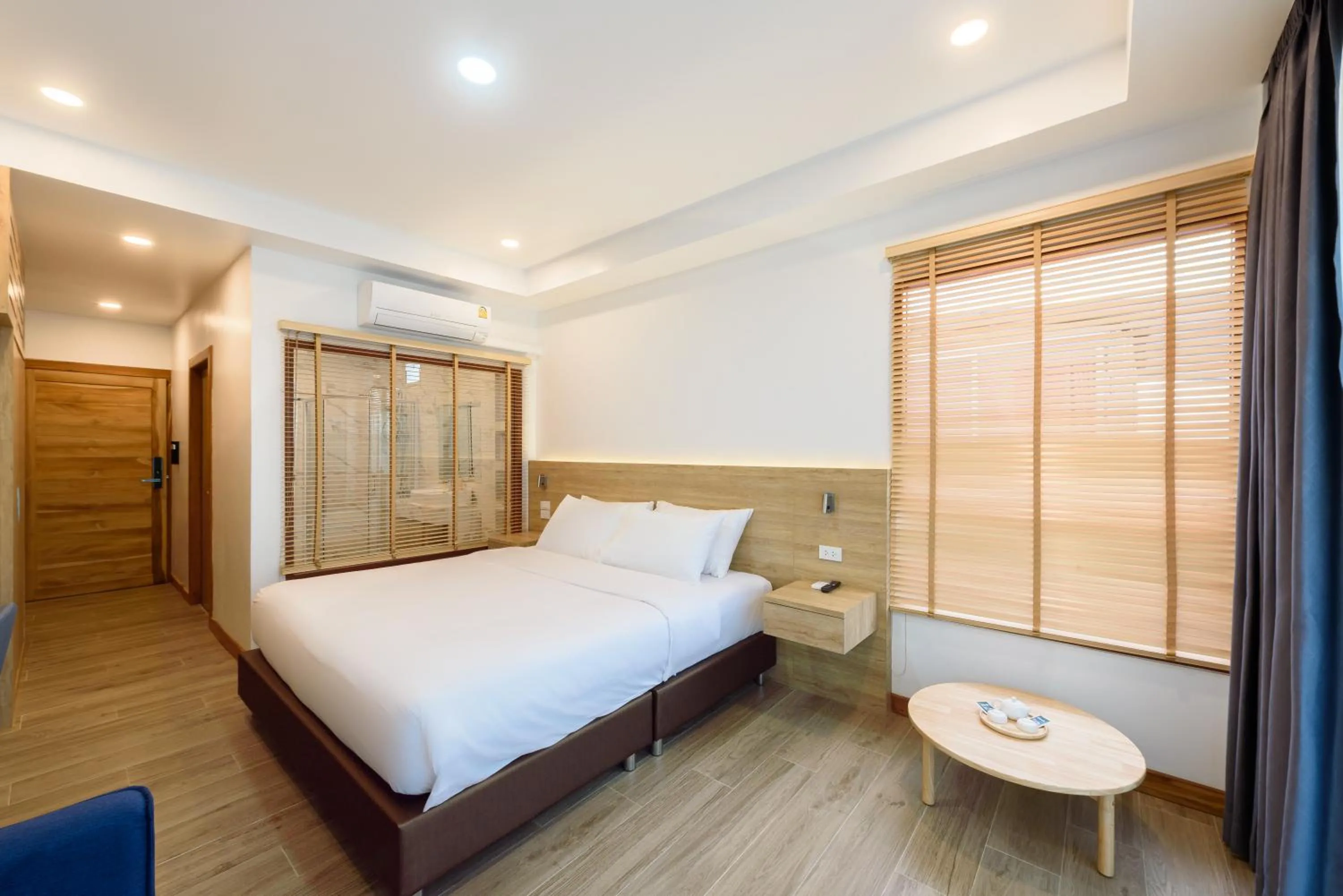 Bed in Chiangkhan River Walk Hotel