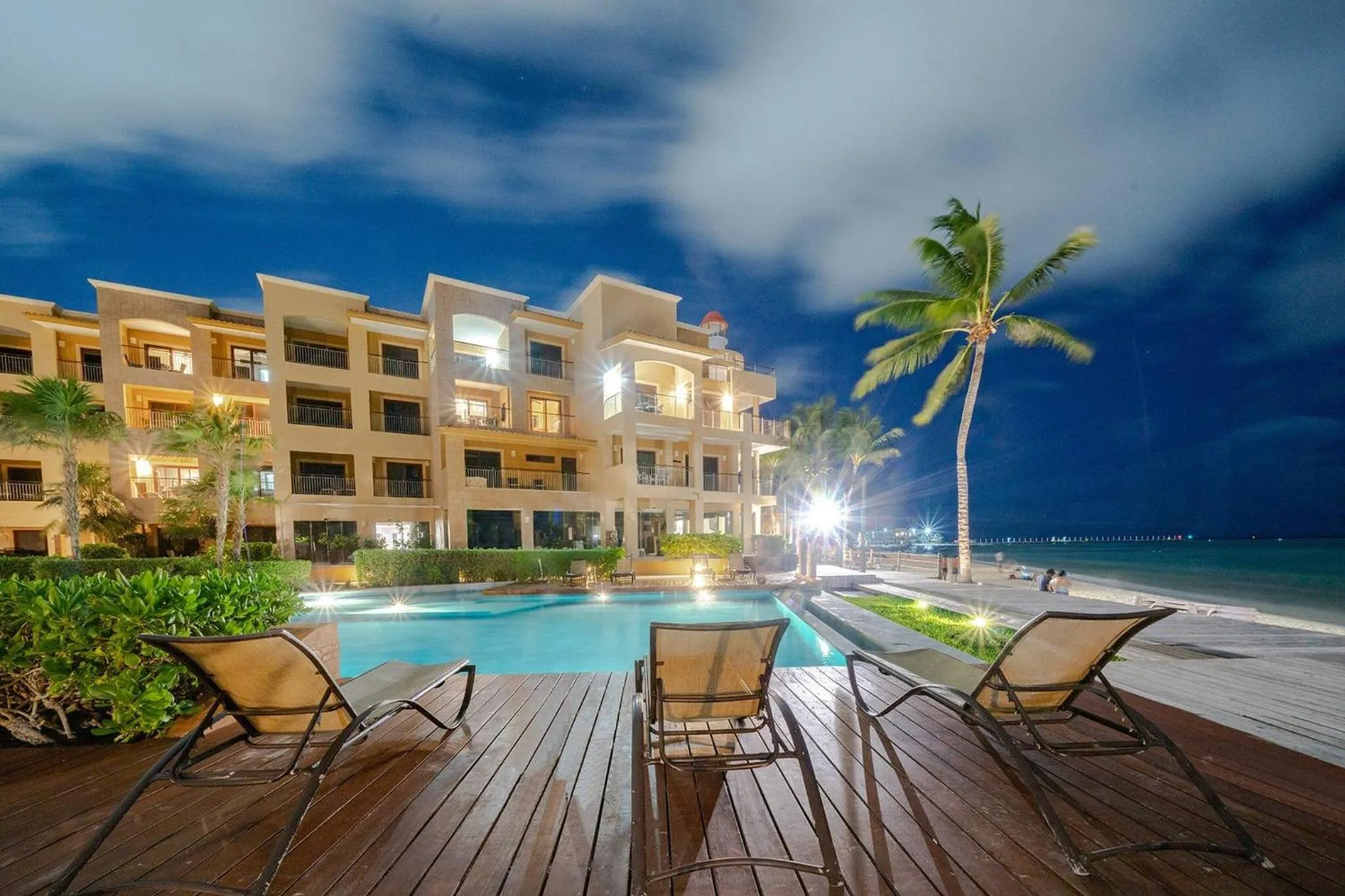 Swimming pool in Condo Surf 405 - Luxury Oceanview Beachfront 3 BR with Gym - At El Faro Condos