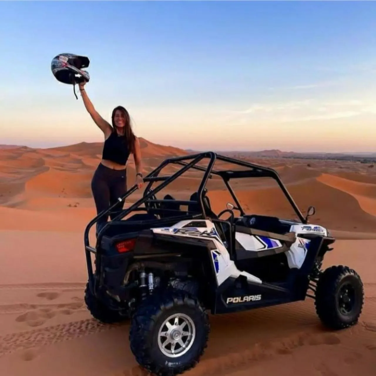 People in Desert Romantic Camp