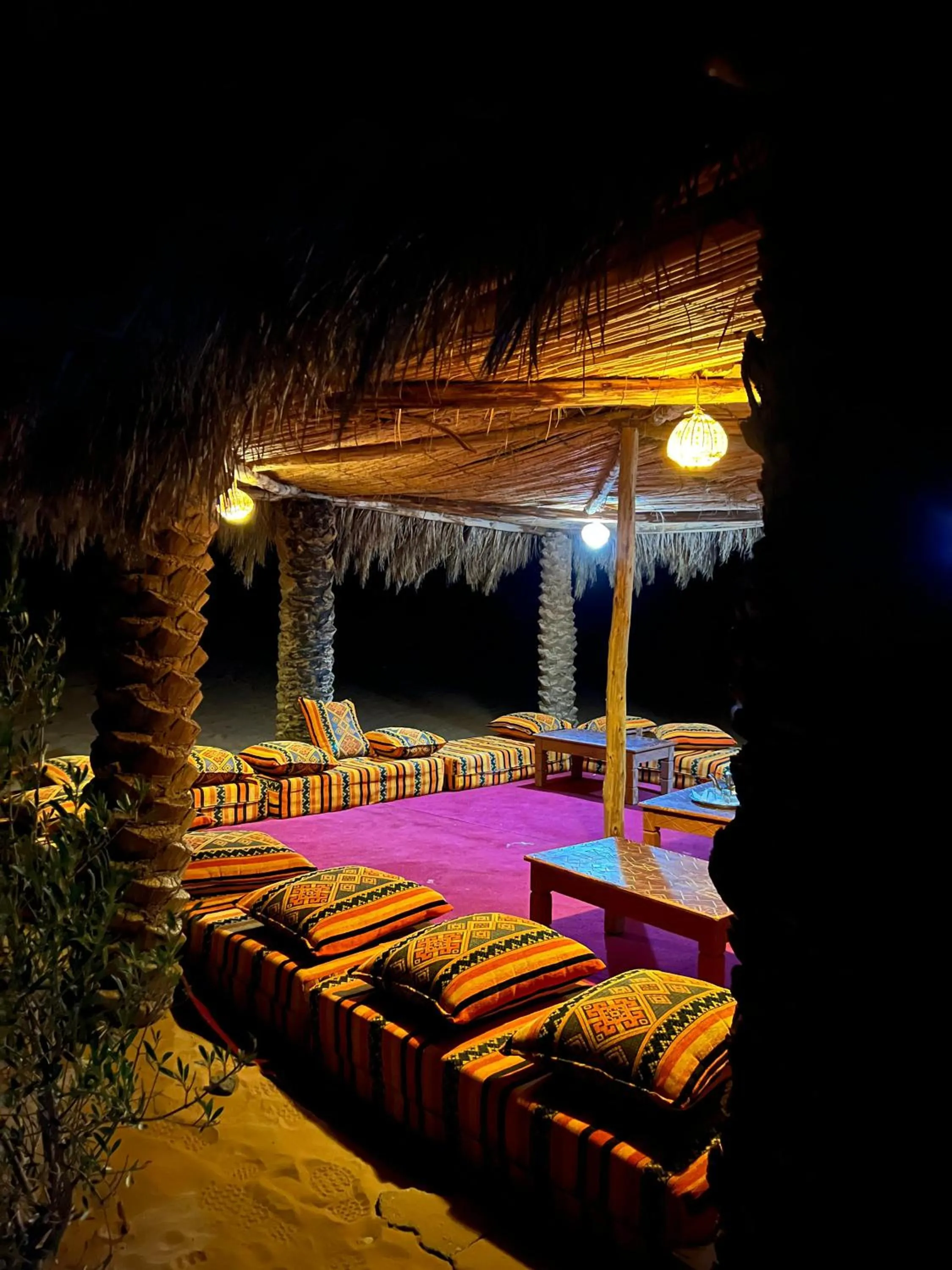 Night in Desert Romantic Camp