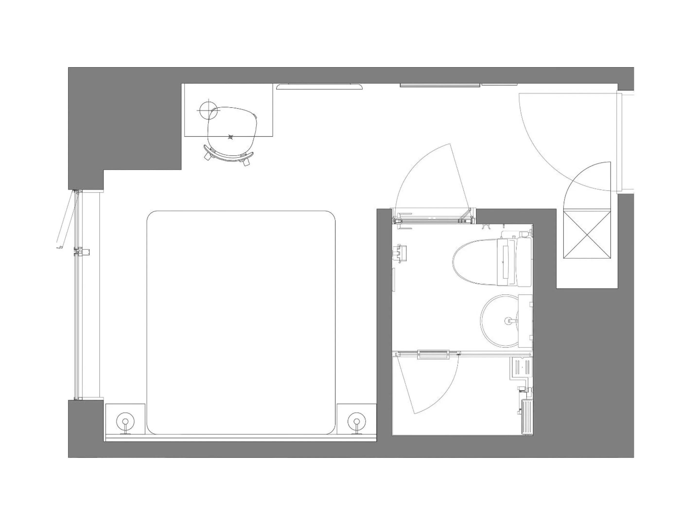 Floor plan in Granbell Hotel Osaka