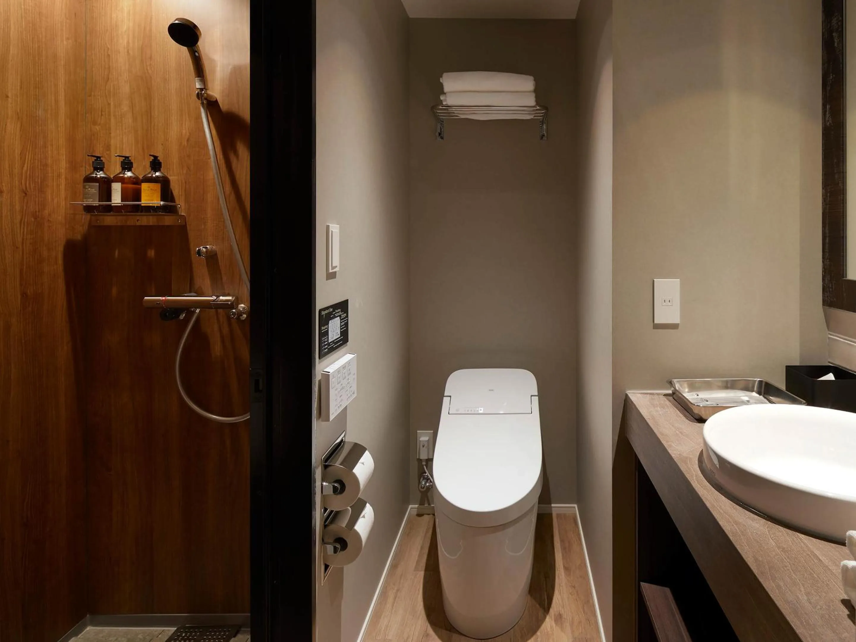 Shower in Granbell hotel Tanuki, Sapporo