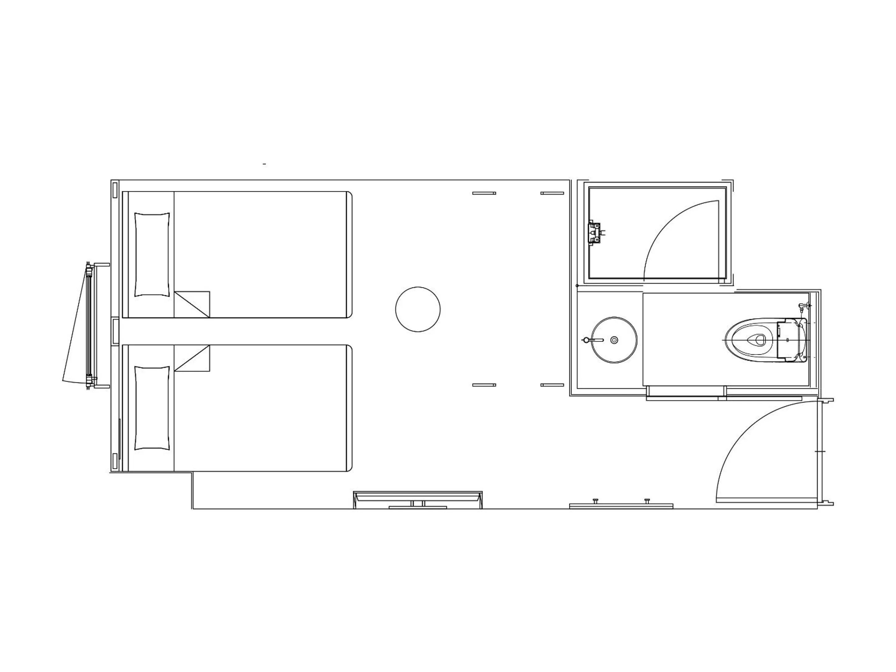 Floor plan in Granbell hotel Tanuki, Sapporo