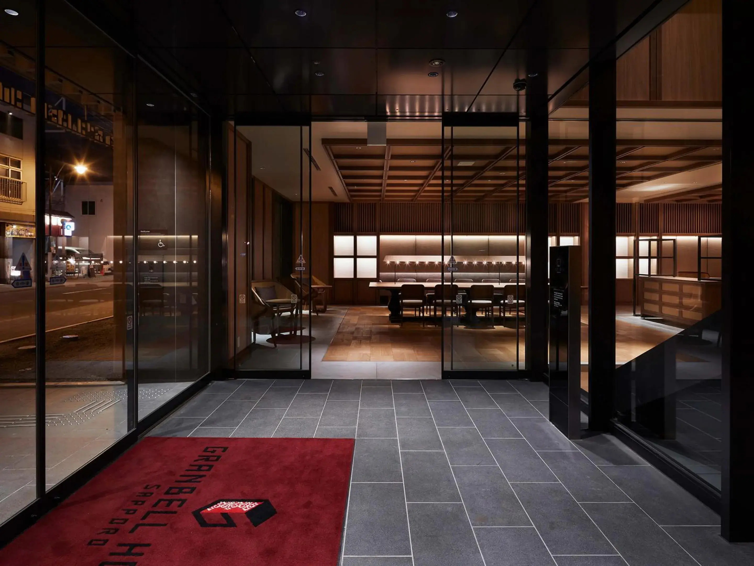 Facade/entrance in Granbell hotel Tanuki, Sapporo Facade/entrance in Granbell hotel Tanuki, Sapporo