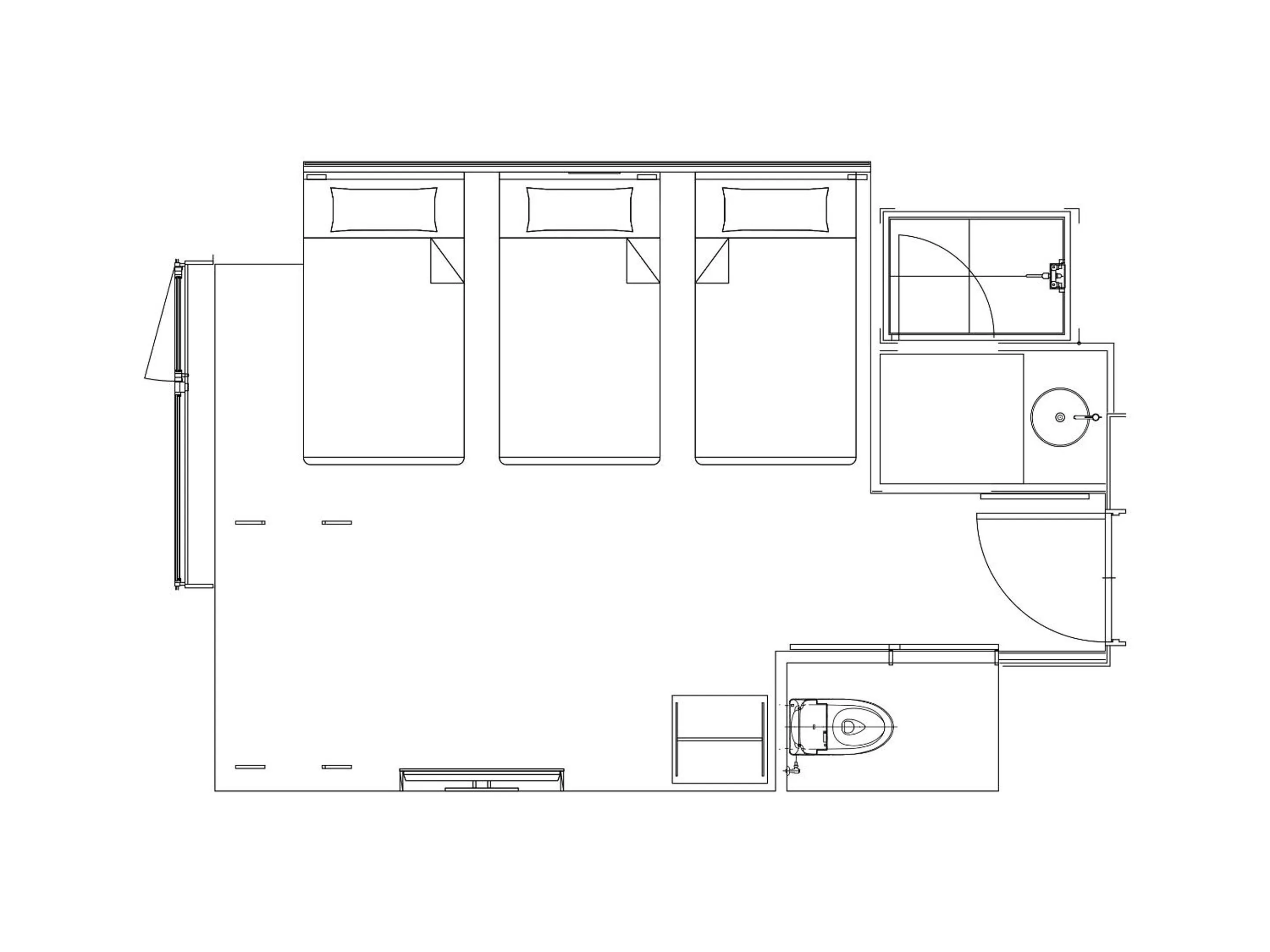 Floor plan in Granbell hotel Tanuki, Sapporo