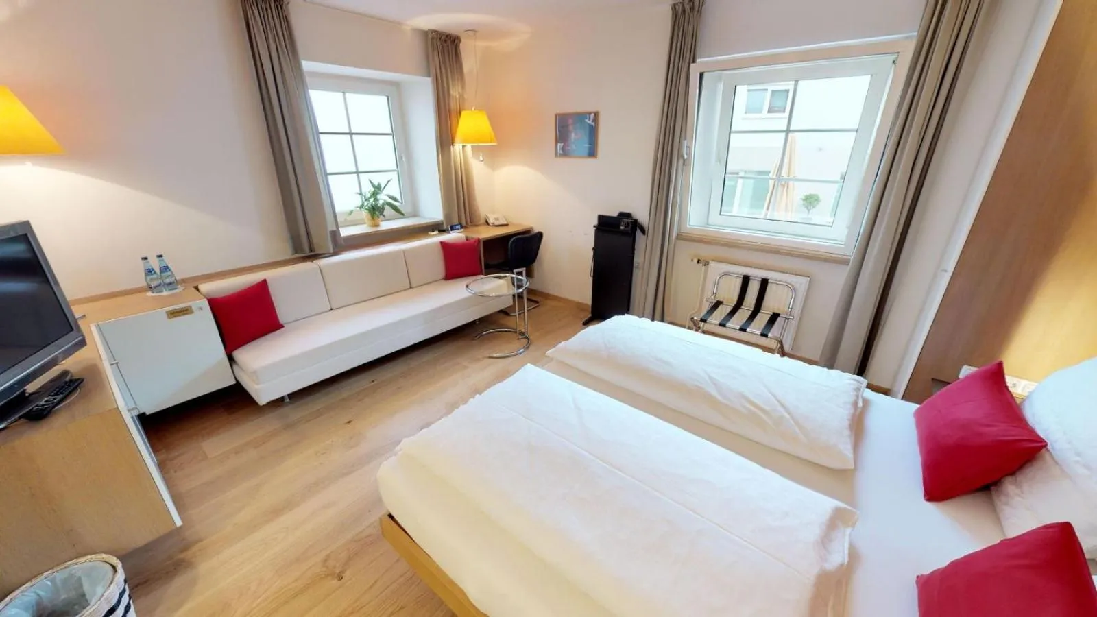 Bed in Hotel Schlair