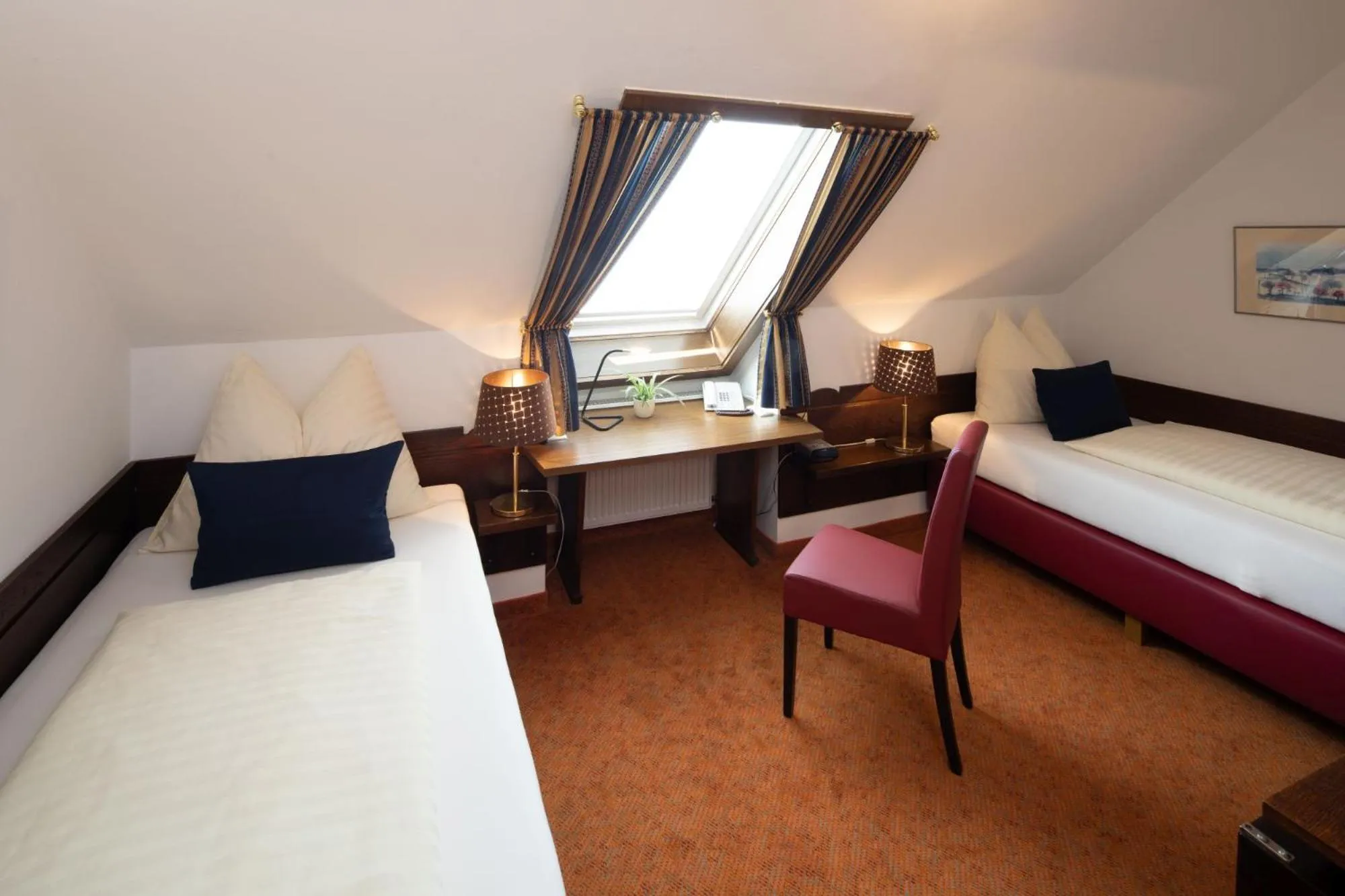 Bed in Hotel Schlair