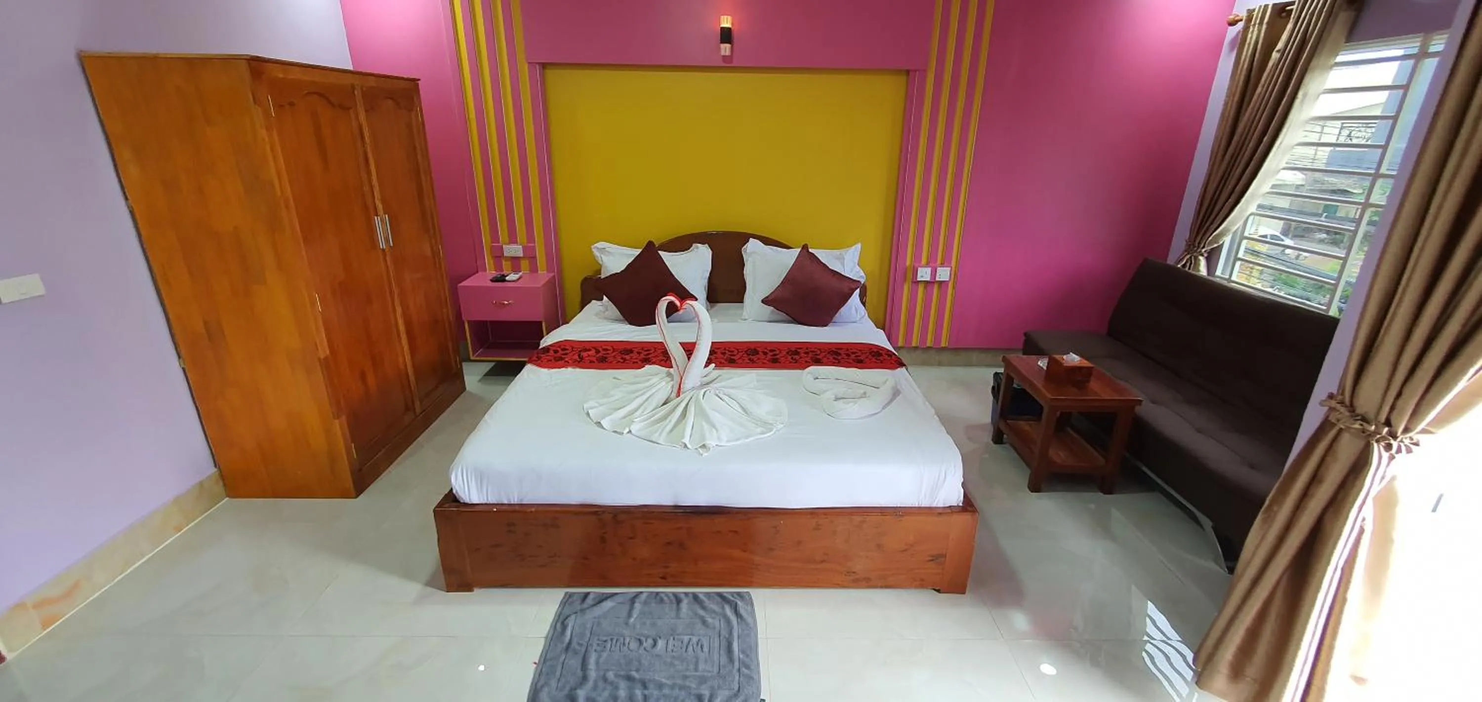 Bed in Pheng Chenda Hotel