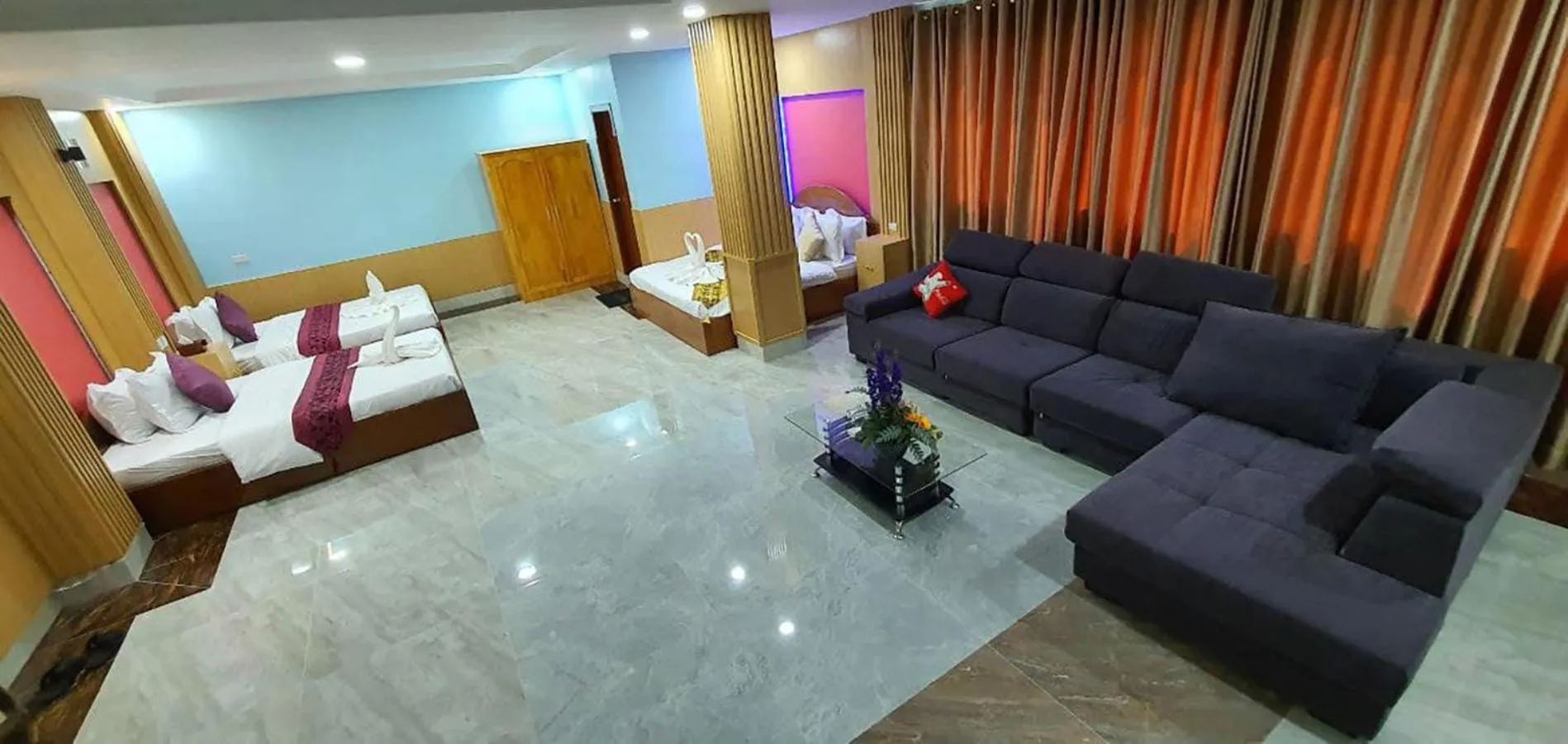 Bed in Pheng Chenda Hotel