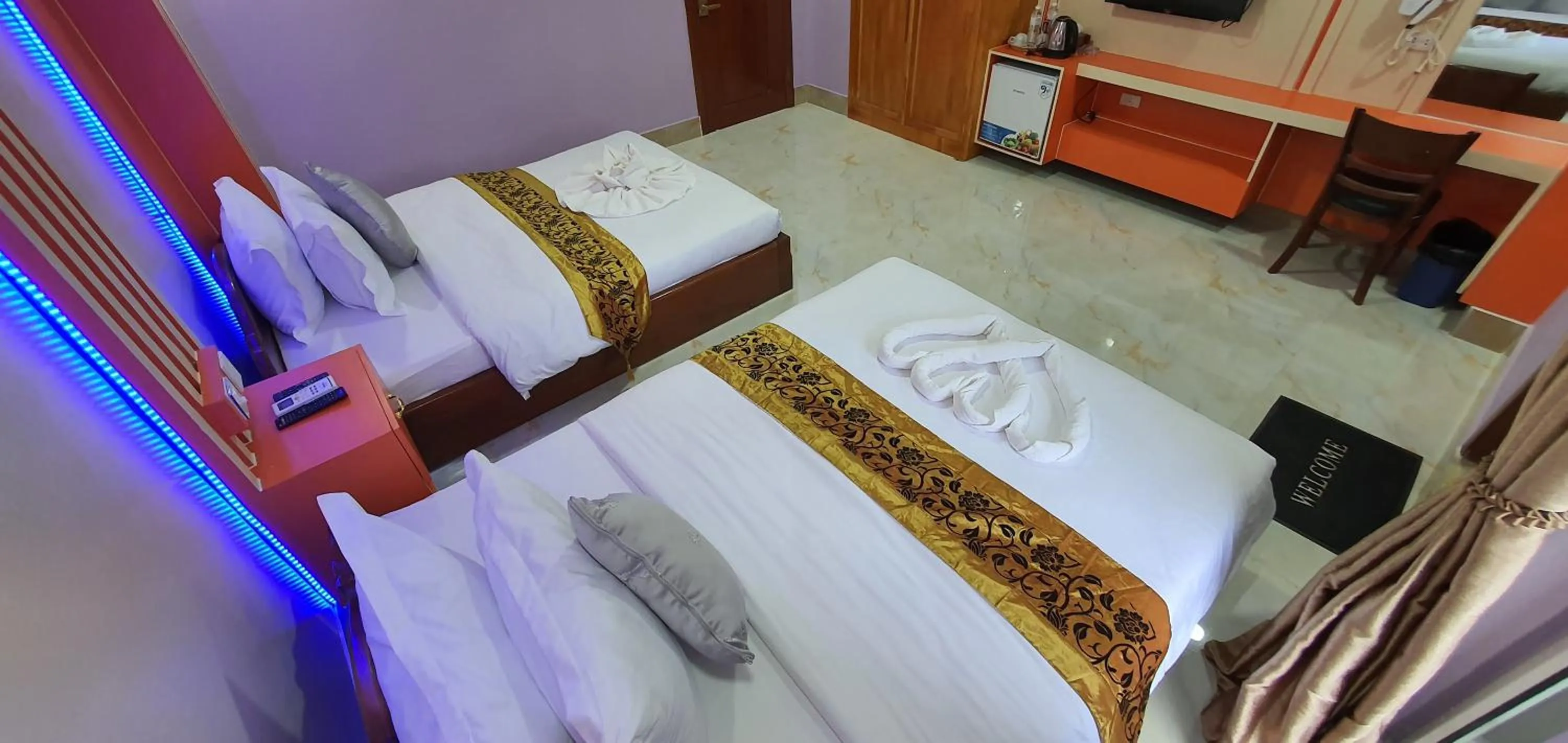 Bed in Pheng Chenda Hotel