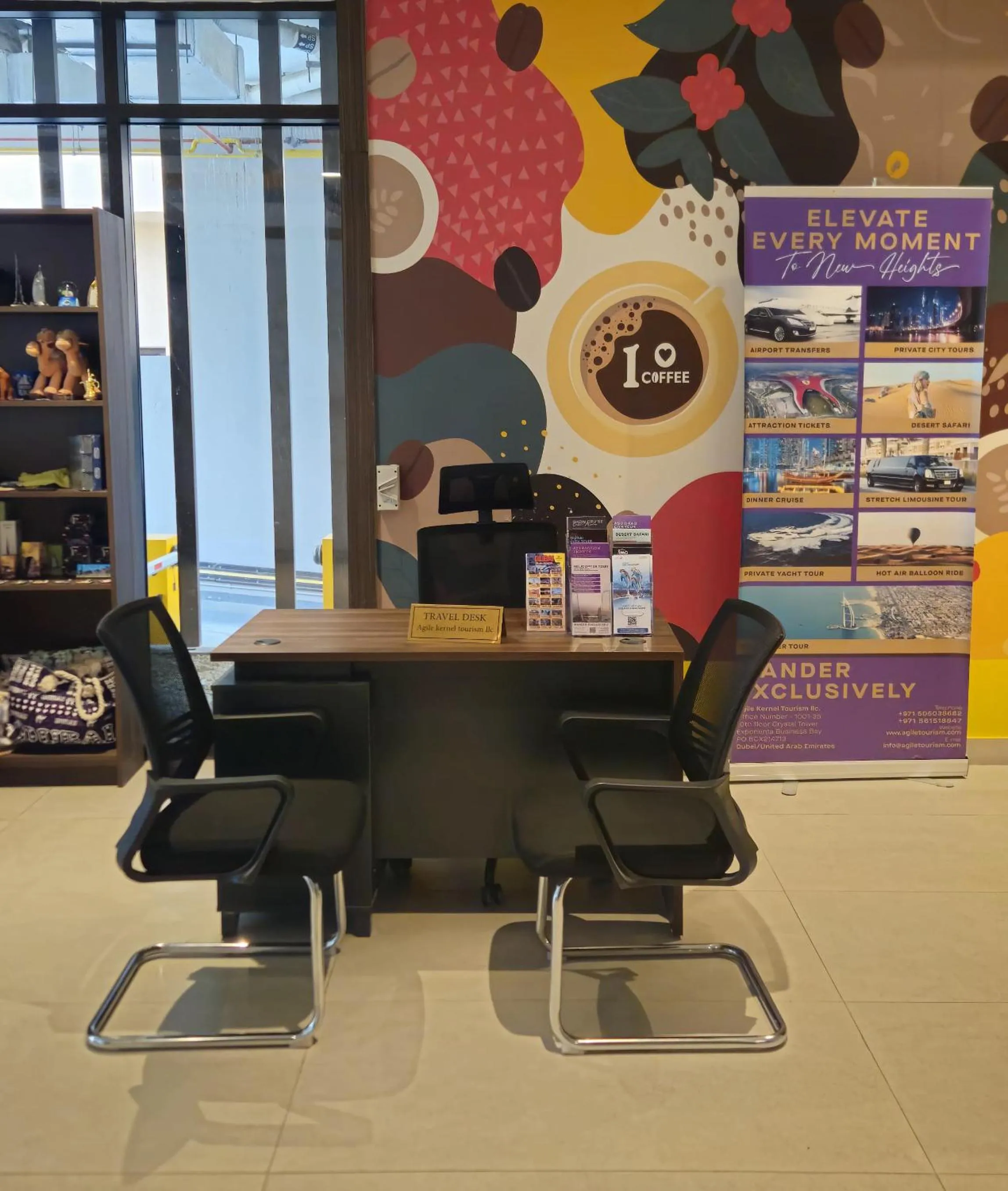 concierge in Kingsgate Al Jaddaf Hotel by Millennium