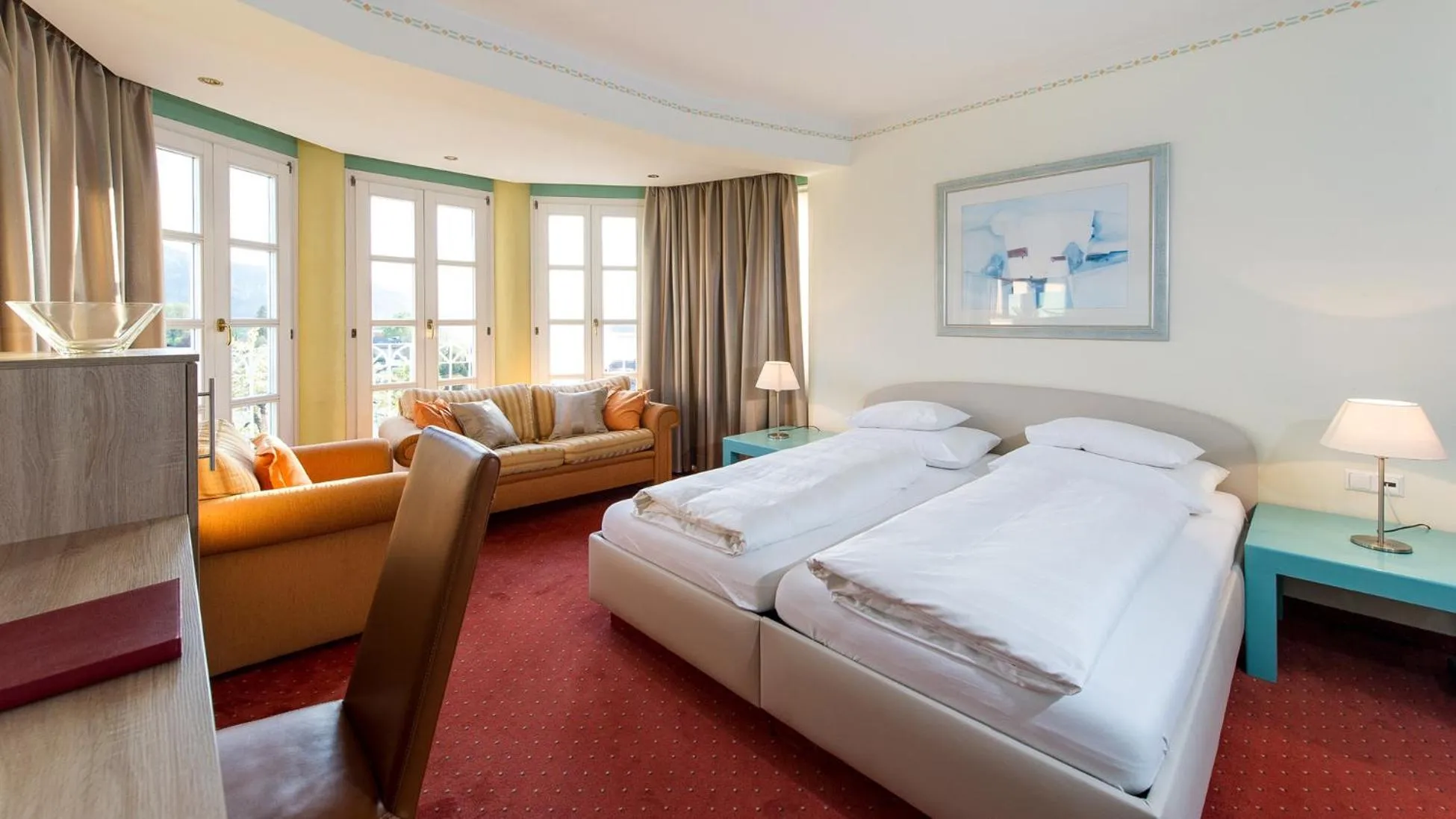 Bedroom, Bed in Lust und Laune Hotel am Wörthersee