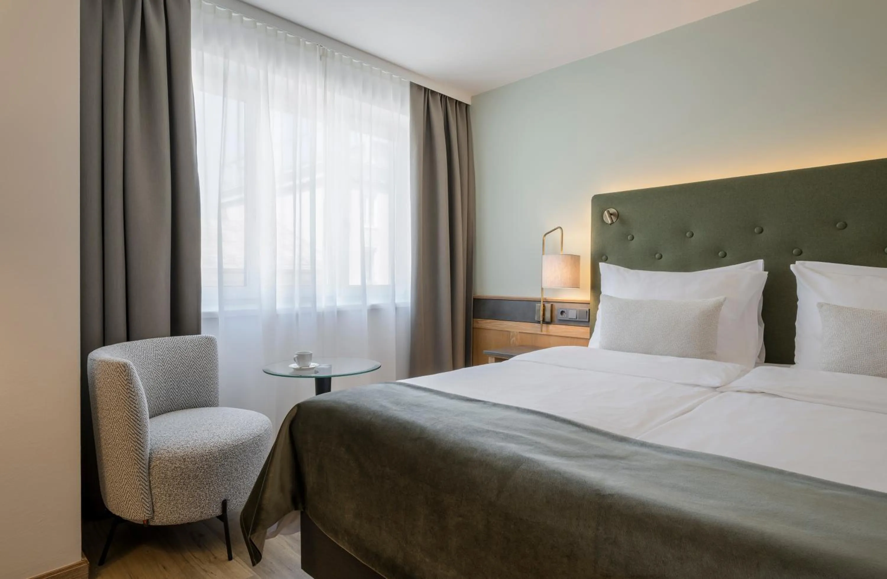 Bedroom, Bed in Hotel IMLAUER & Bräu