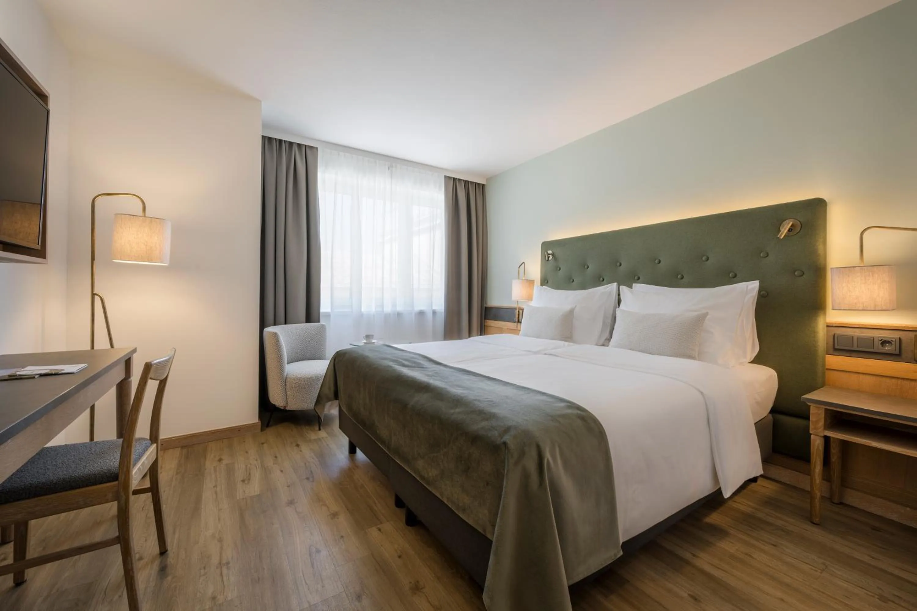 Bedroom, Bed in Hotel IMLAUER & Bräu