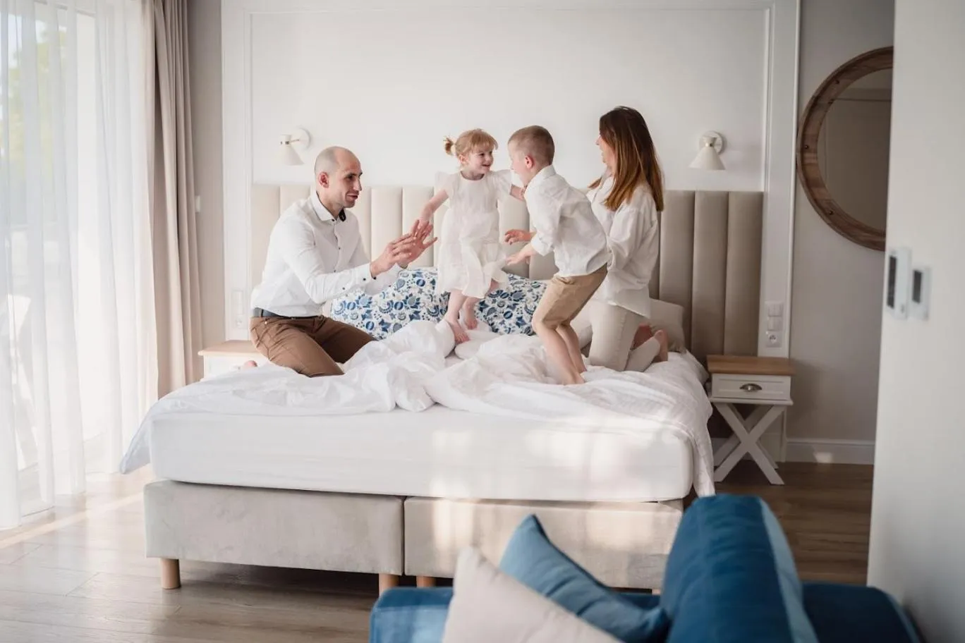 People, Bed in Hotel Szerokie Wody Sea & Sand Ustka