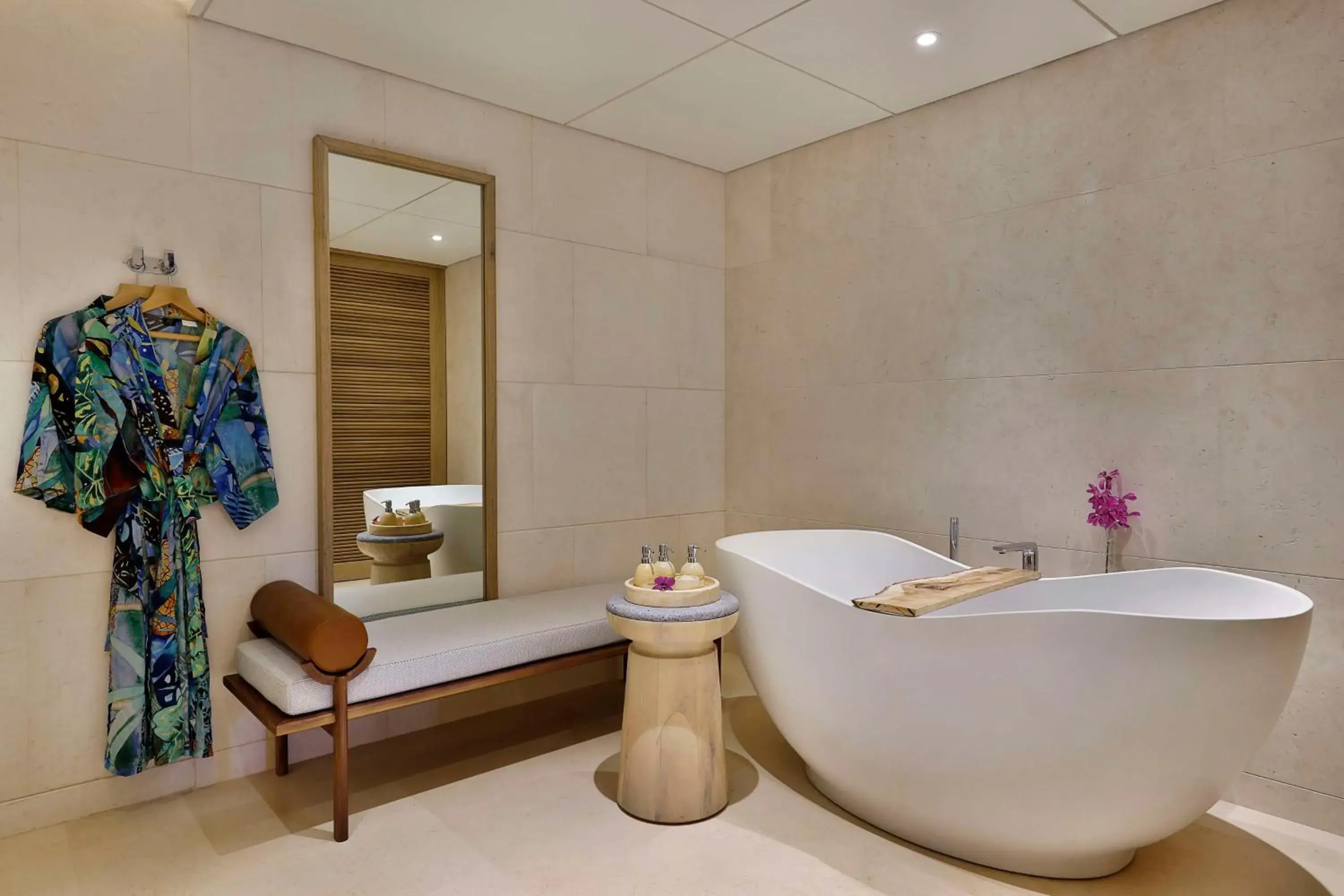 Bathroom in Mango House Seychelles, LXR Hotels & Resorts Bathroom in Mango House Seychelles, LXR Hotels & Resorts