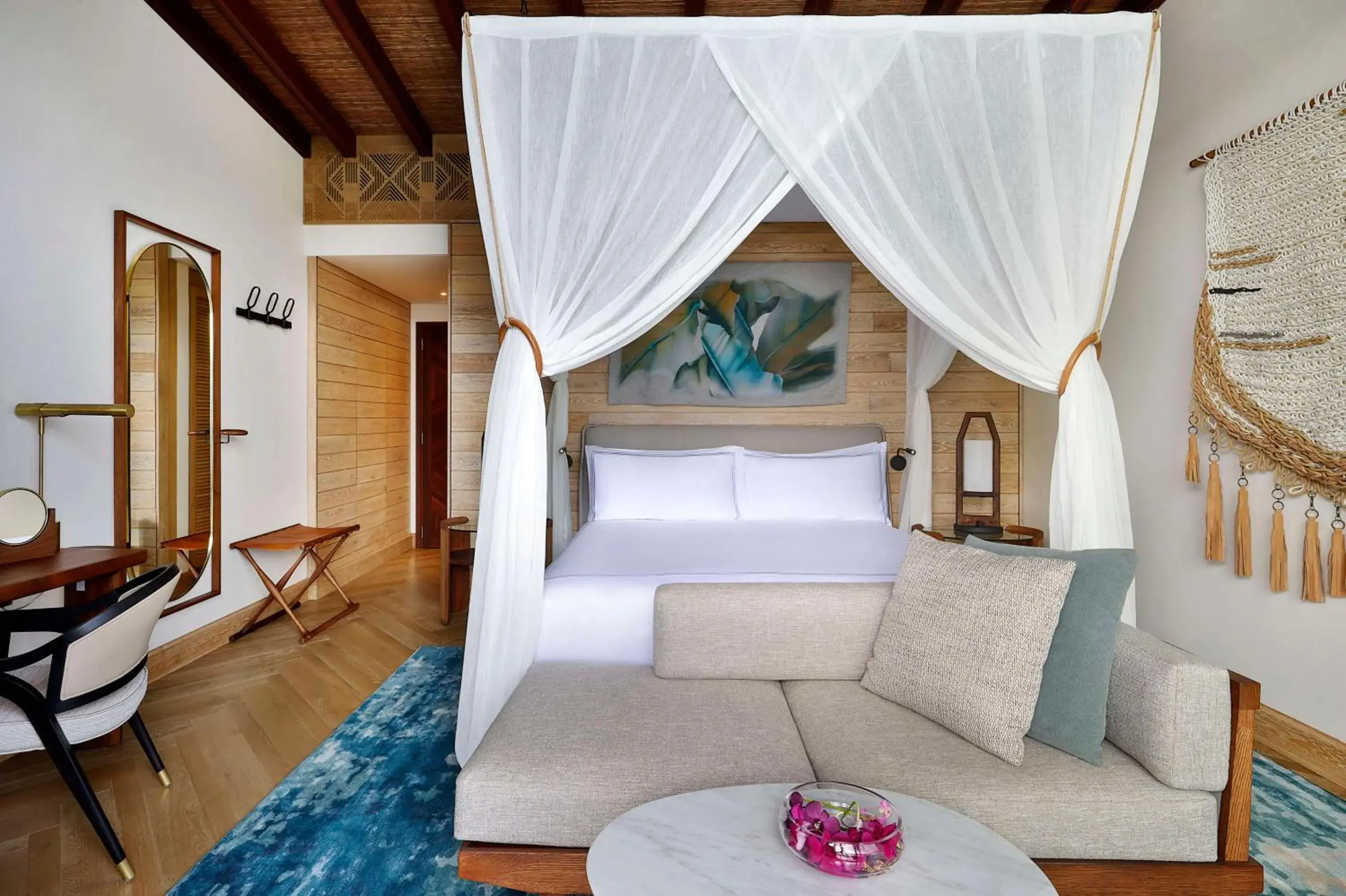 Bed in Mango House Seychelles, LXR Hotels & Resorts Bed in Mango House Seychelles, LXR Hotels & Resorts