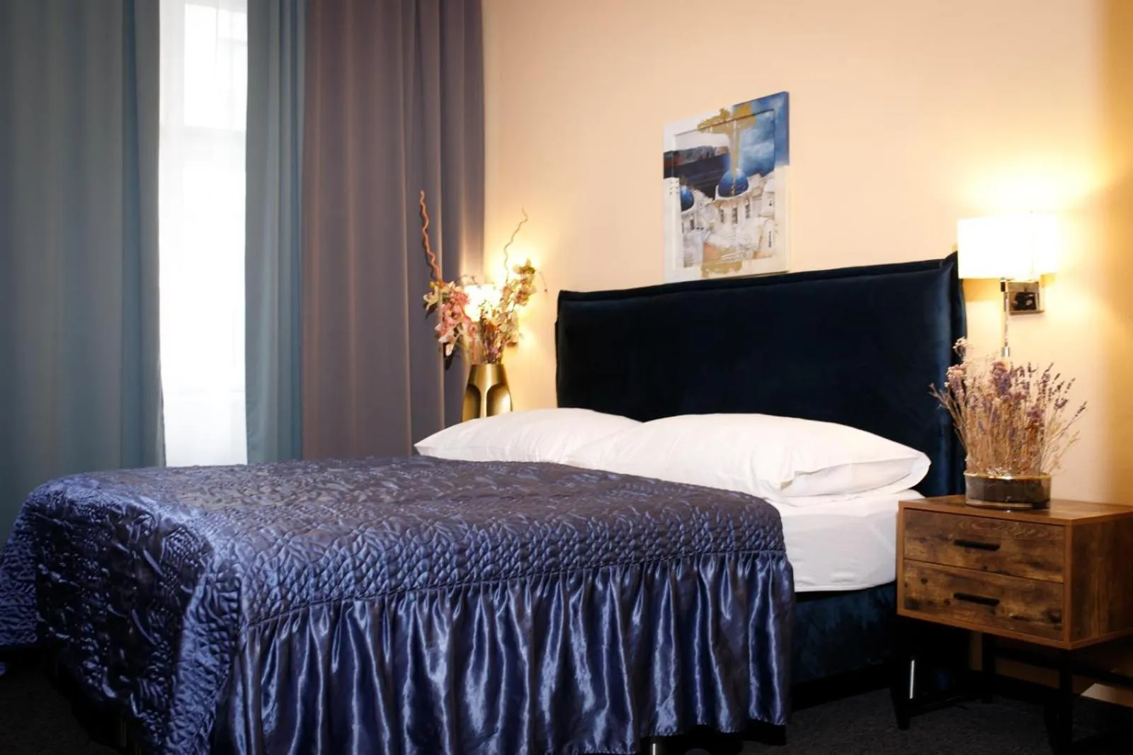 Bed in Hotel Bajazzo