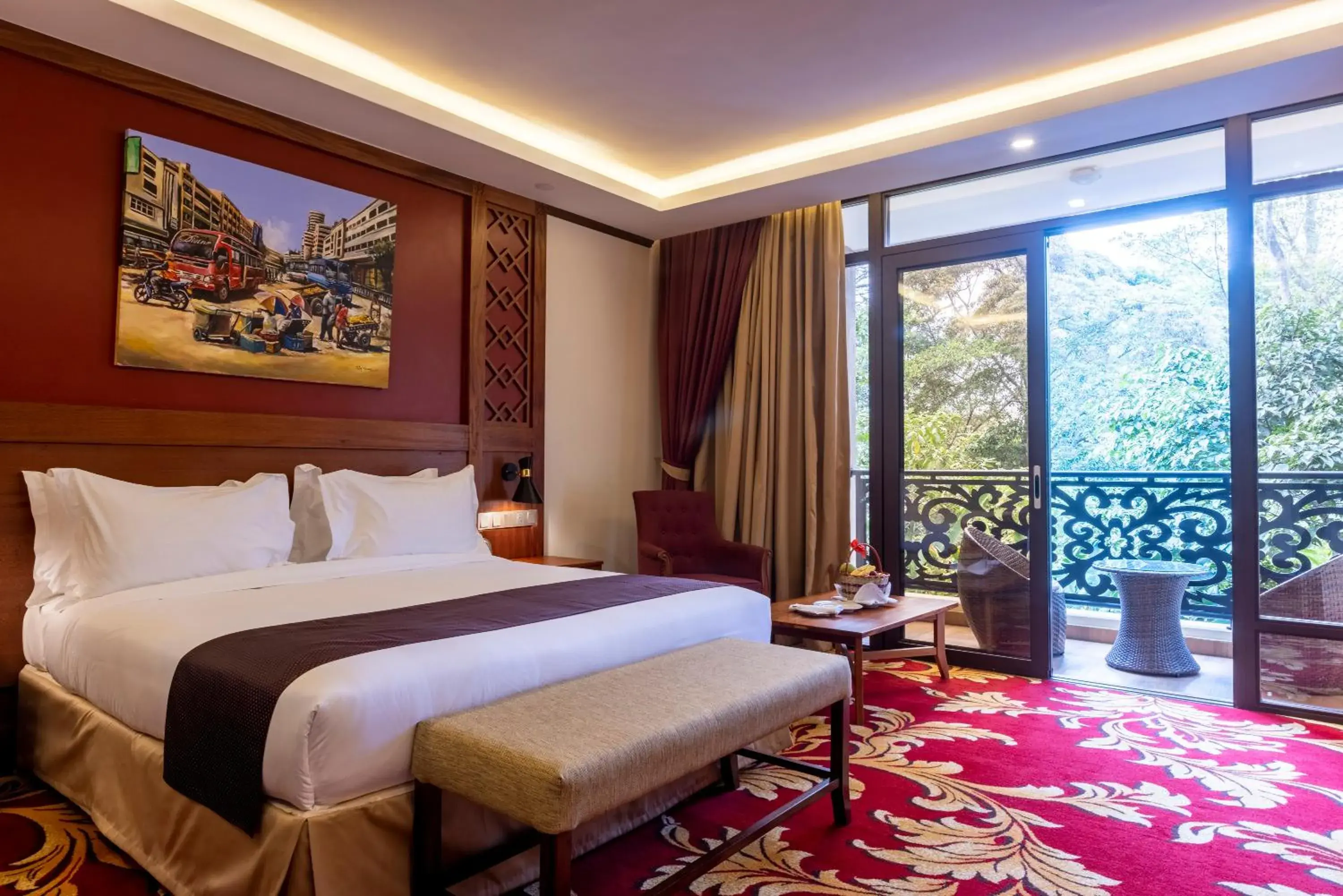 Bed in Hermosa Garden Hotel Bed in Hermosa Garden Hotel