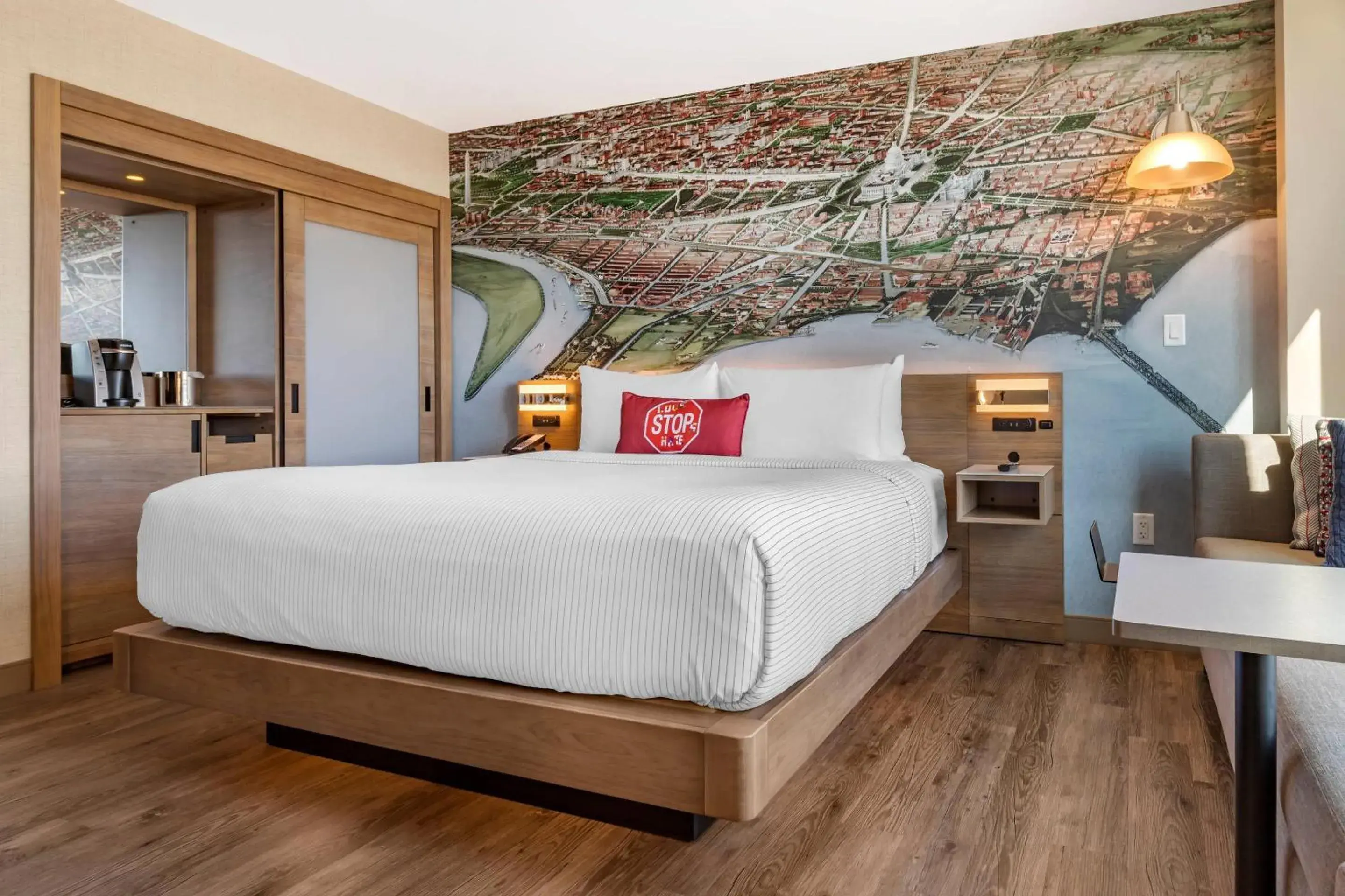 Bedroom, Bed in Cambria Hotel Washington DC Navy Yard Riverfront Bedroom, Bed in Cambria Hotel Washington DC Navy Yard Riverfront